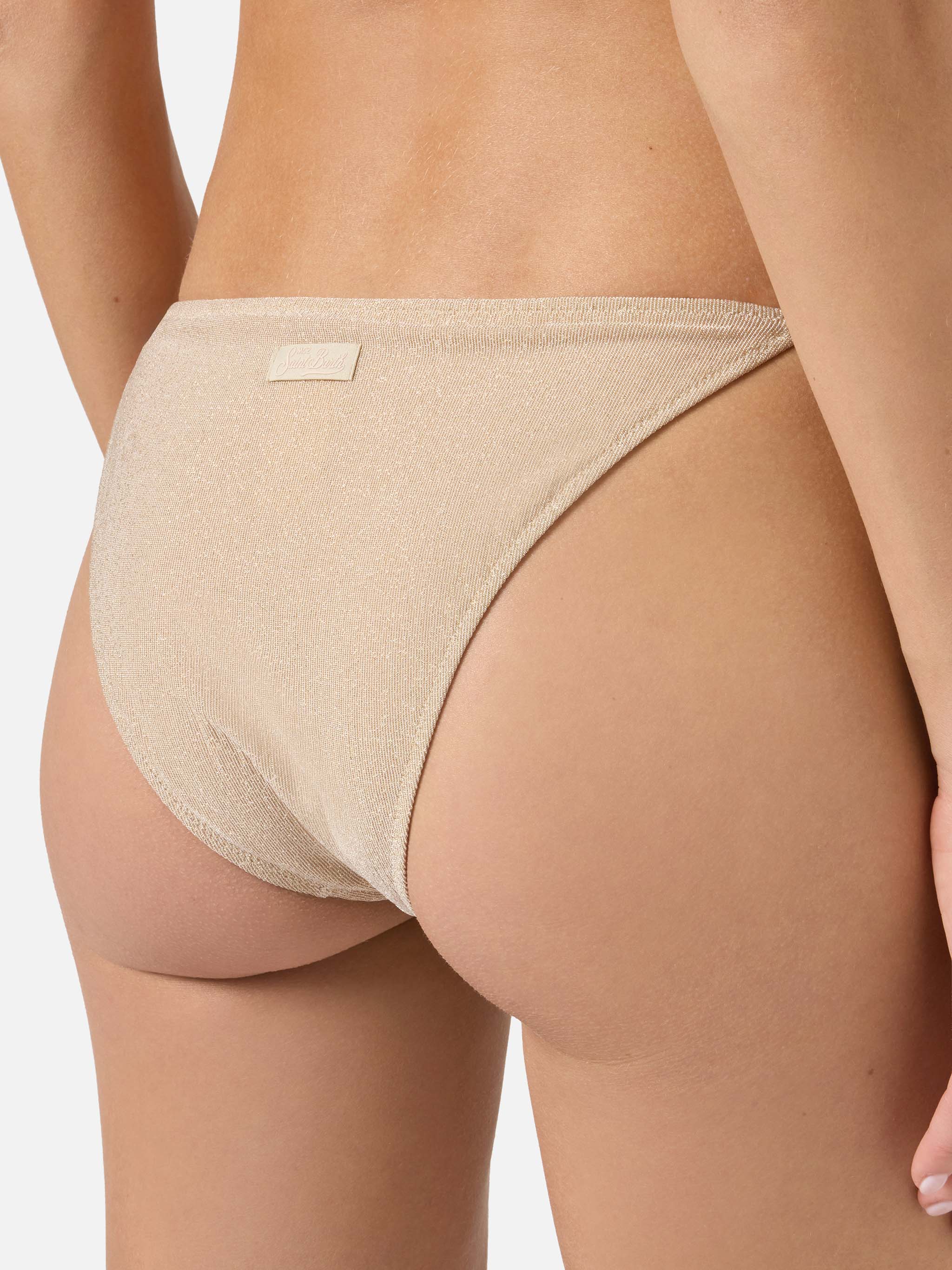 Leah Teen gold lurex triangle bikini - Image 5