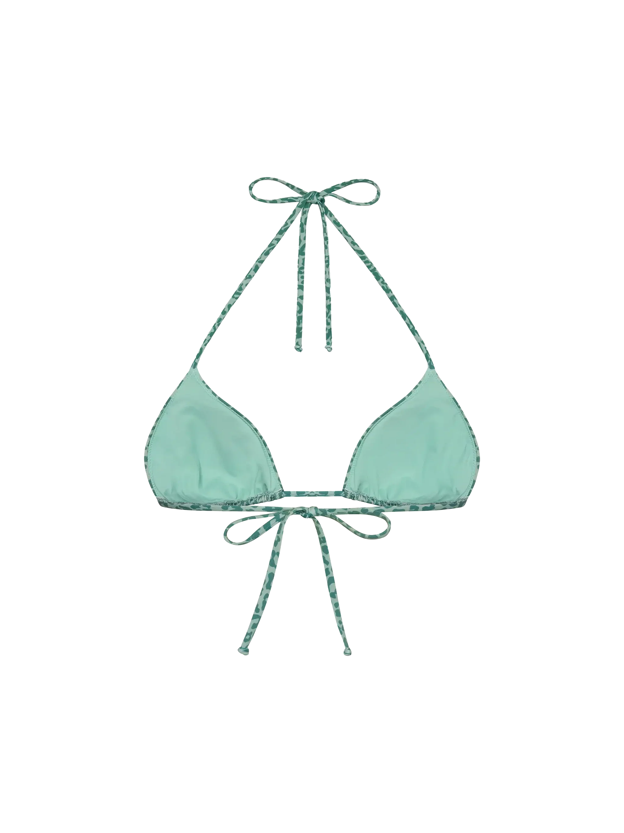 Leah triangle top swimsuit with animalier print - Image 2