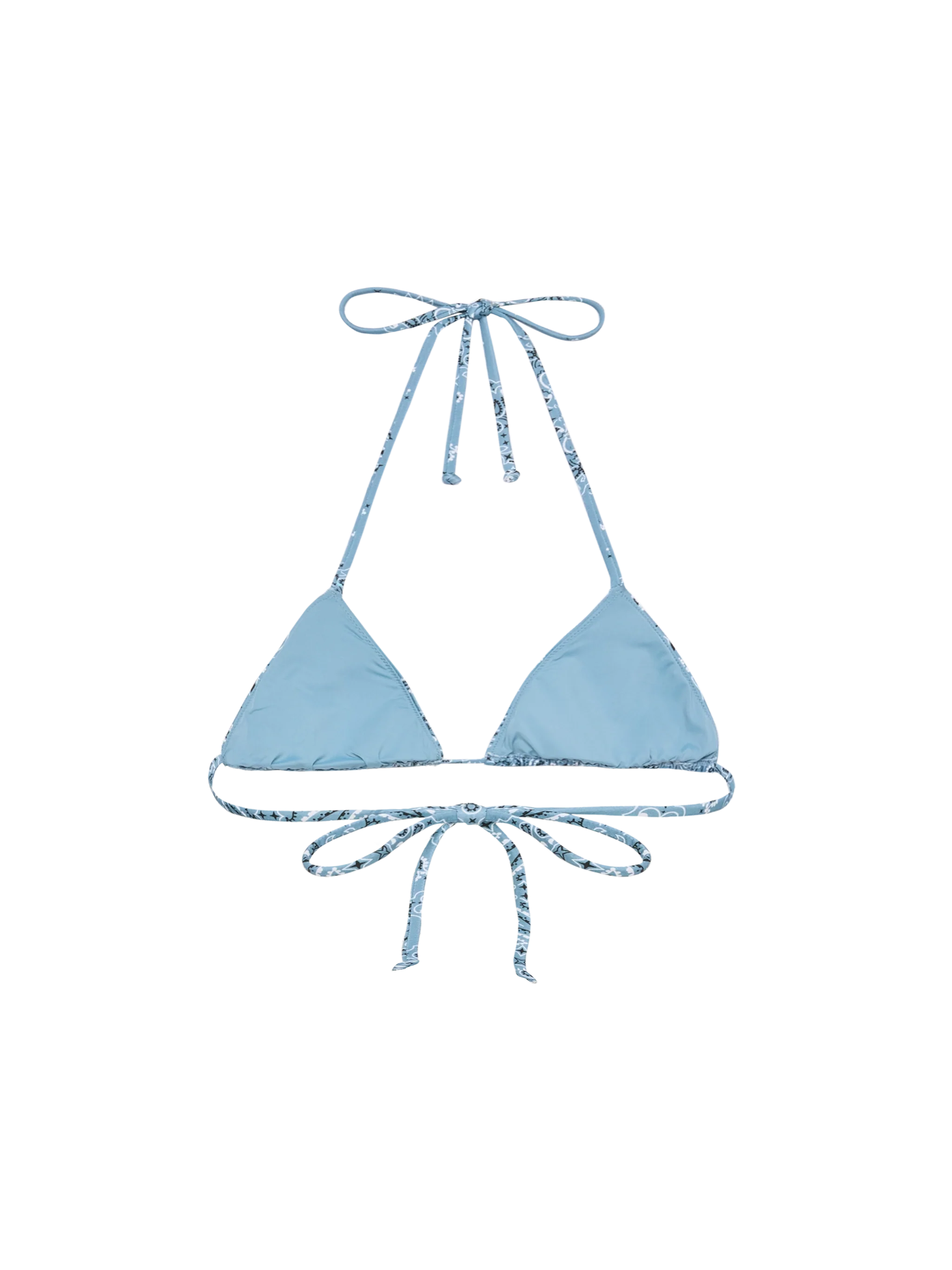 Leah triangle top swimsuit with bandanna print - Image 3
