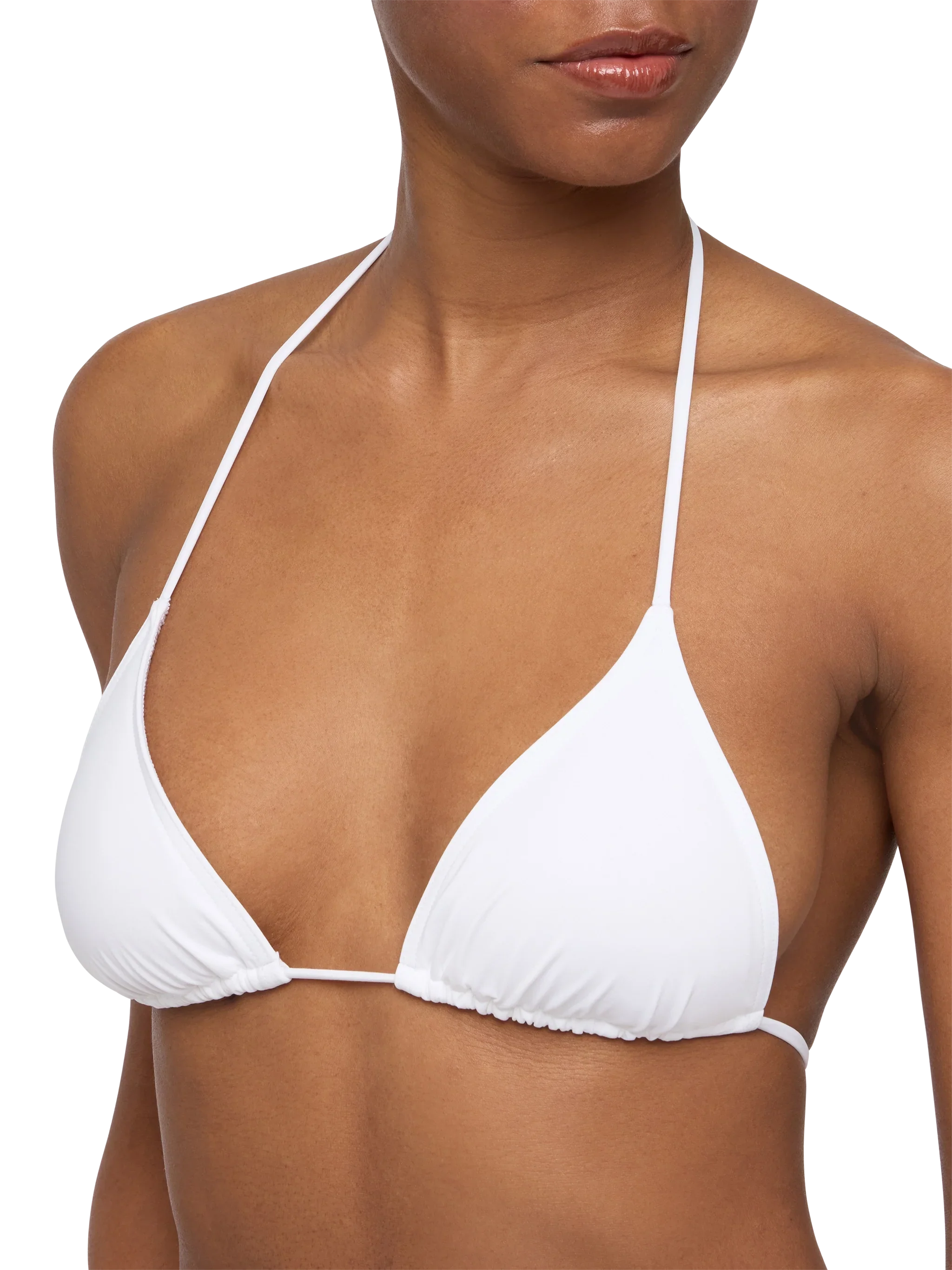 Leah white triangle top swimsuit - Image 3