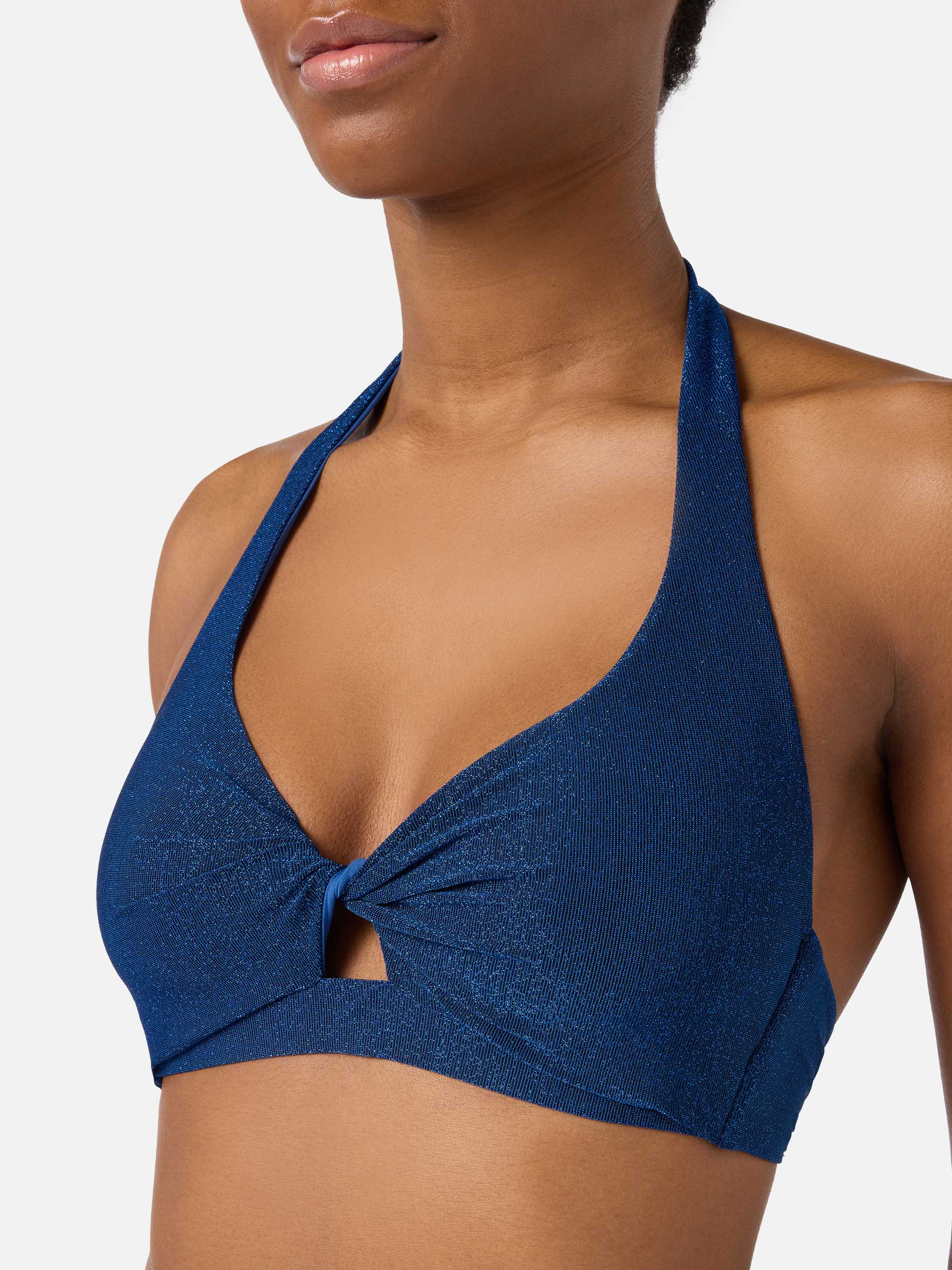 Leda Sugar navy blue lurex bikini - Image 3