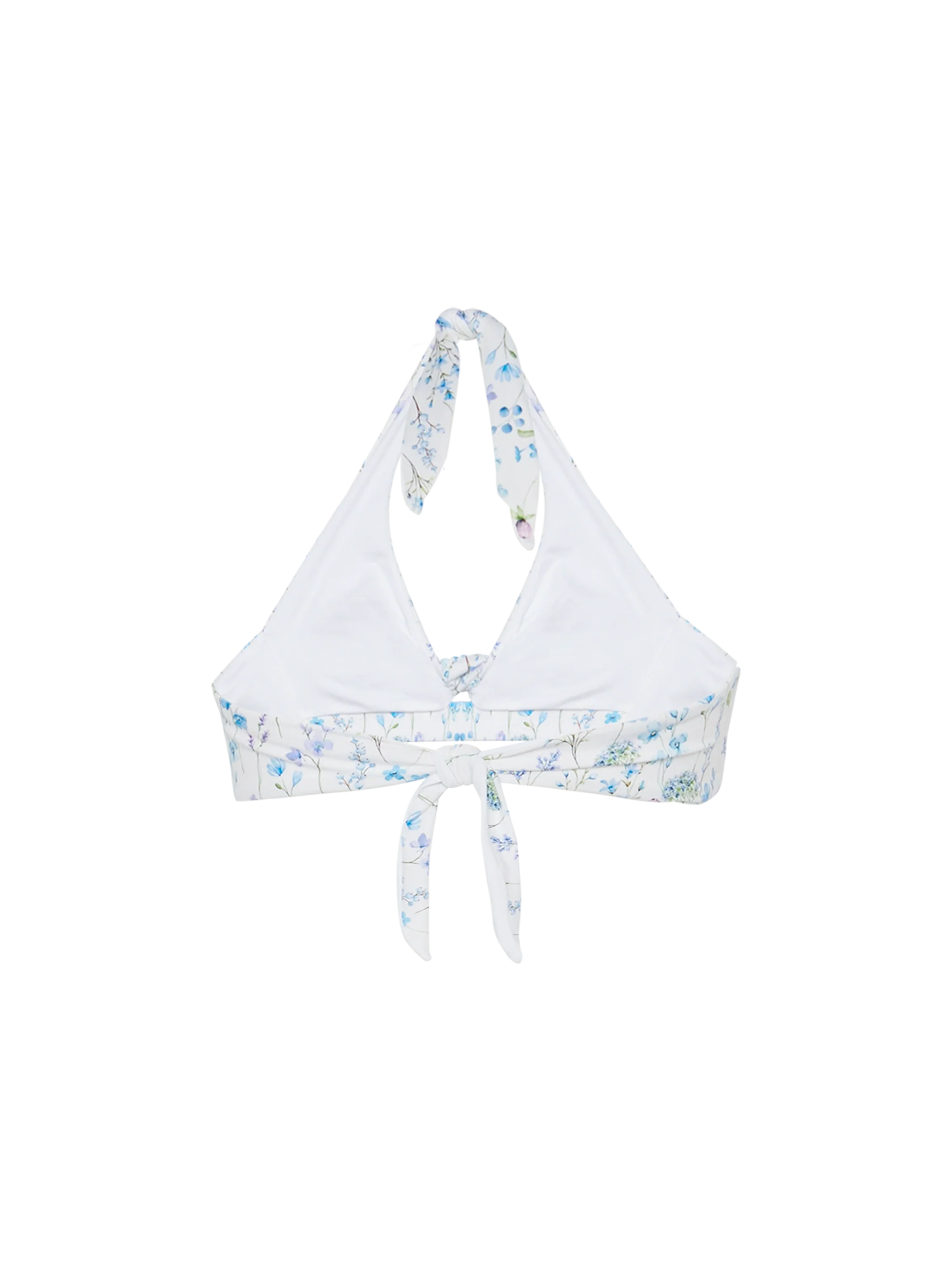 Leda triangle bralette top with flower print - Image 2