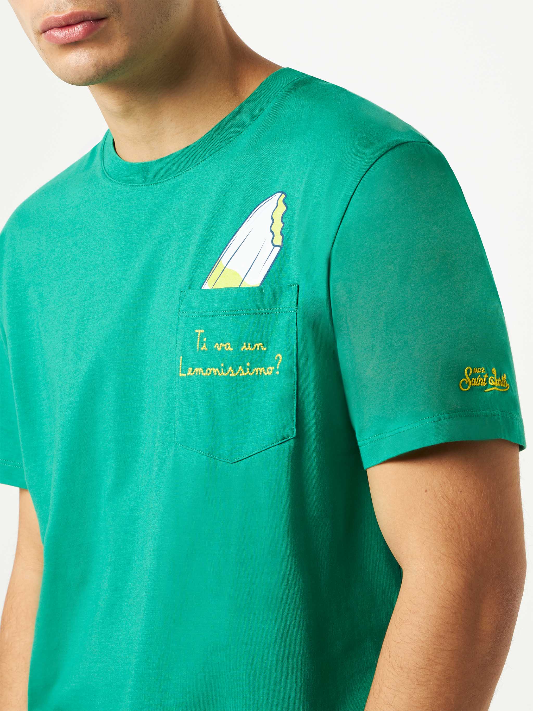 cotton t-shirt with Ti va un Lemonissimo? embroidery | ALGIDA® SPECIAL EDITION - Image 2