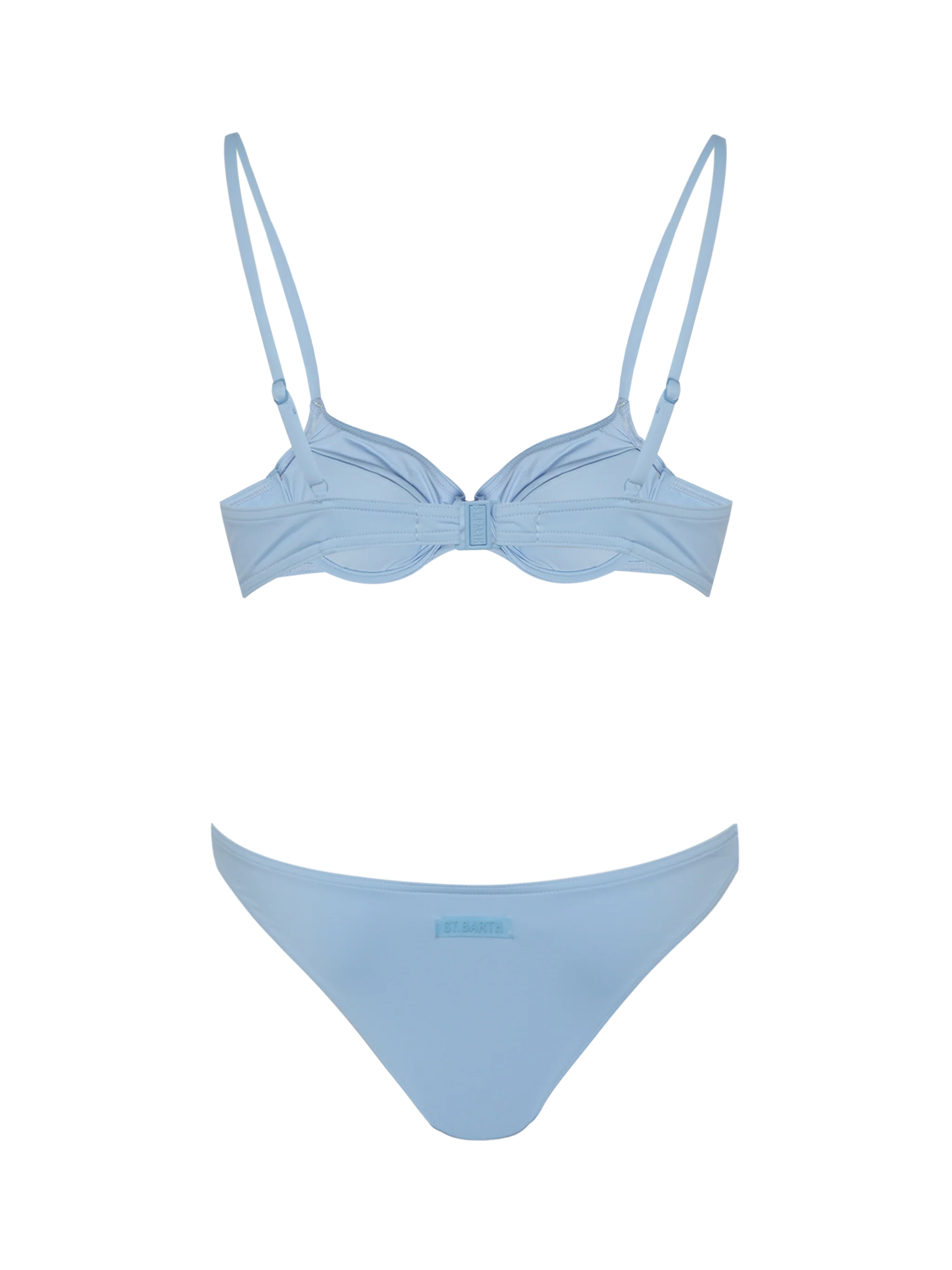 Bea Lido light blue bikini with underwired bralette top and classic briefs - Image 3