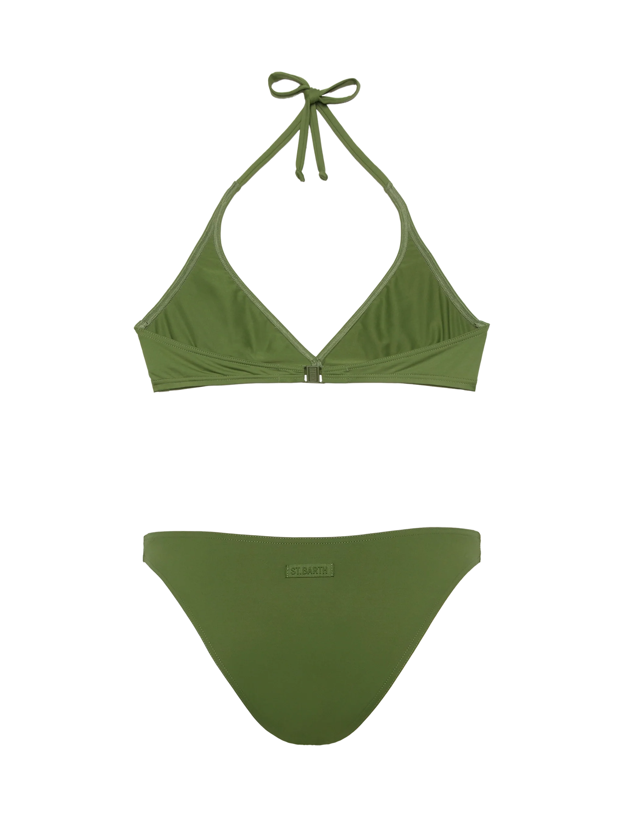 Military green fixed triangle bikini Gaia Lido - Image 3