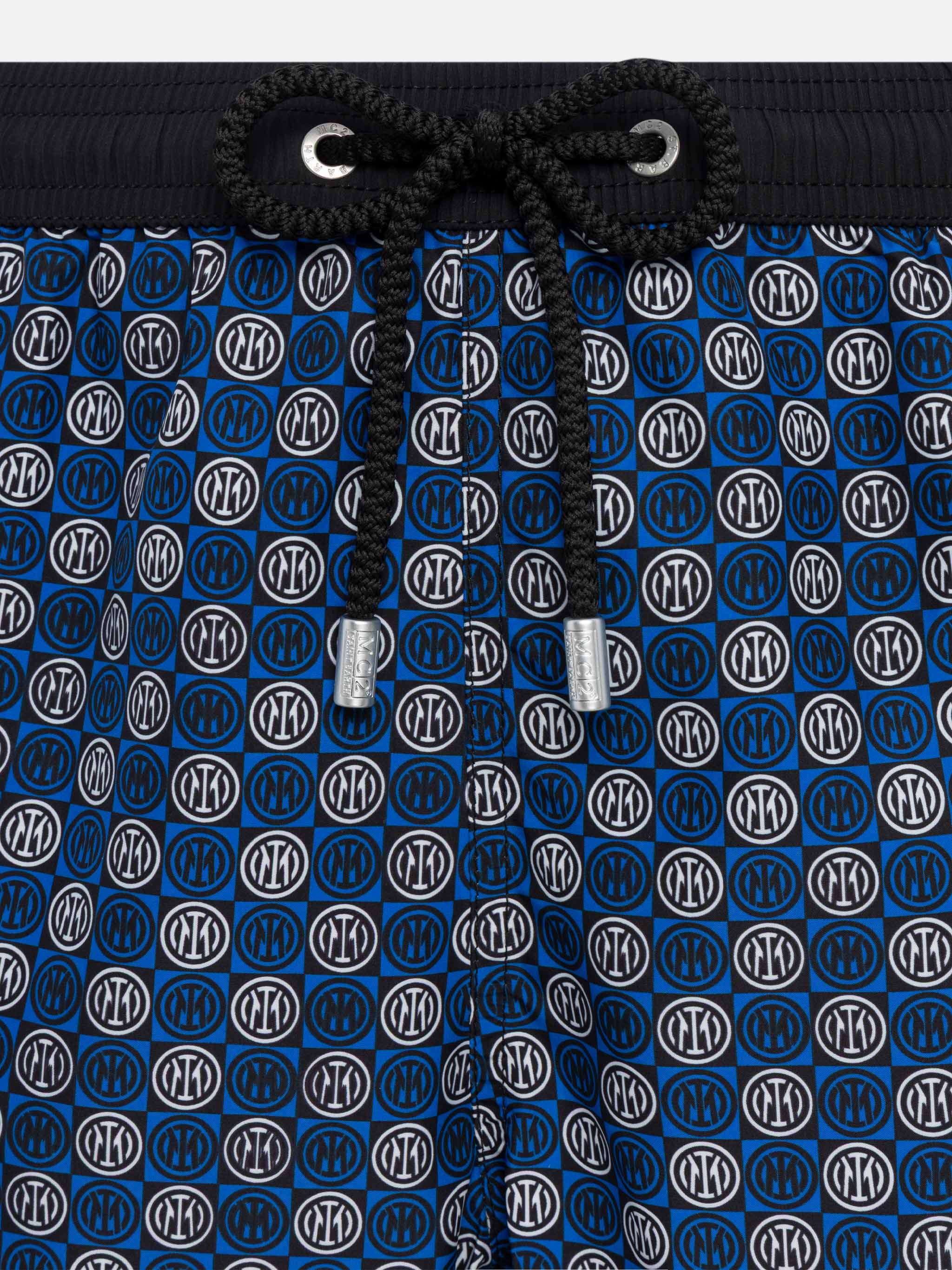 Lightweight fabric swim shorts Lighting with Inter print | INTER FC SPECIAL EDITION - Image 3