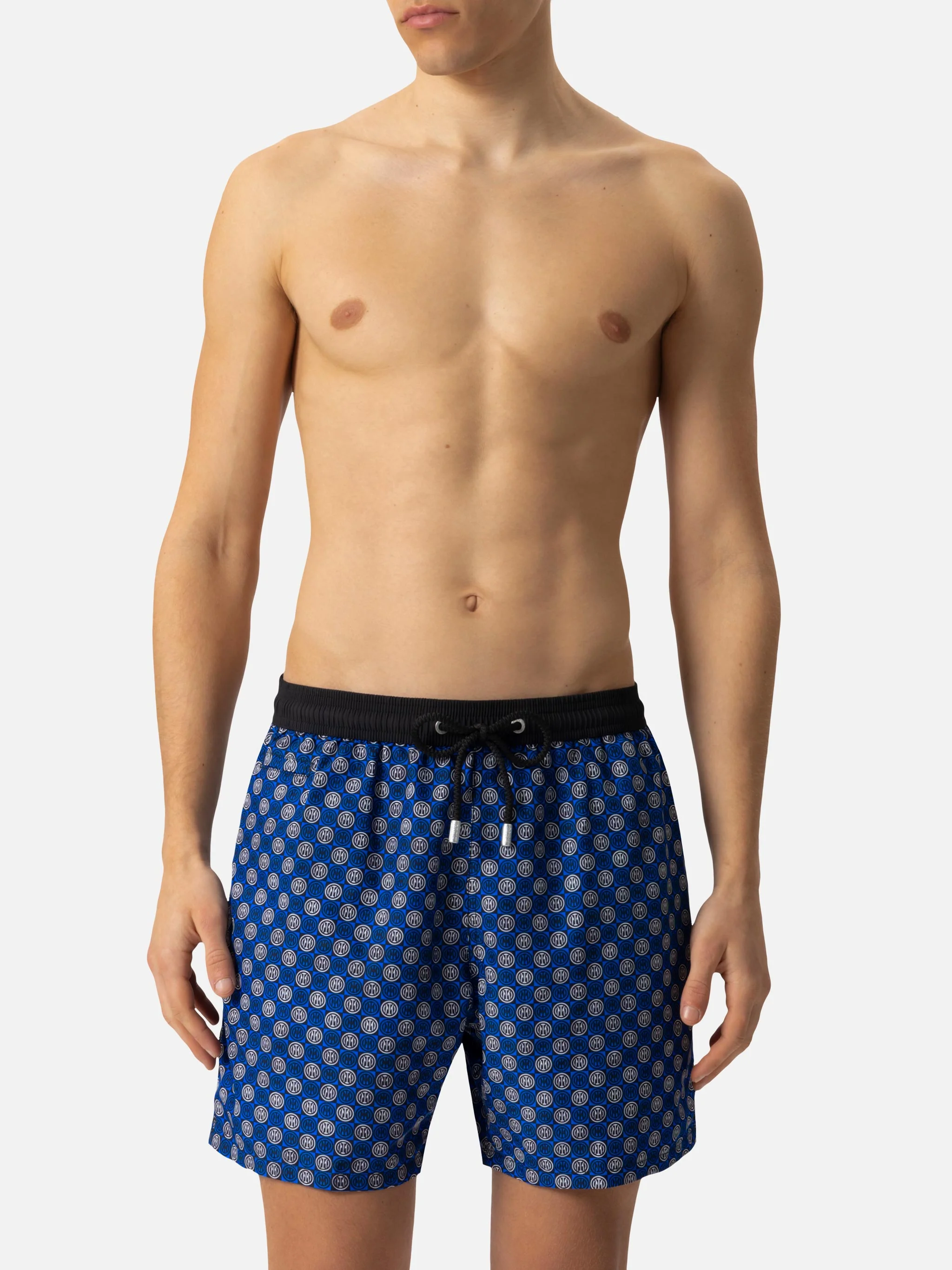 Lightweight fabric swim shorts Lighting with Inter print | INTER FC SPECIAL EDITION - Image 5