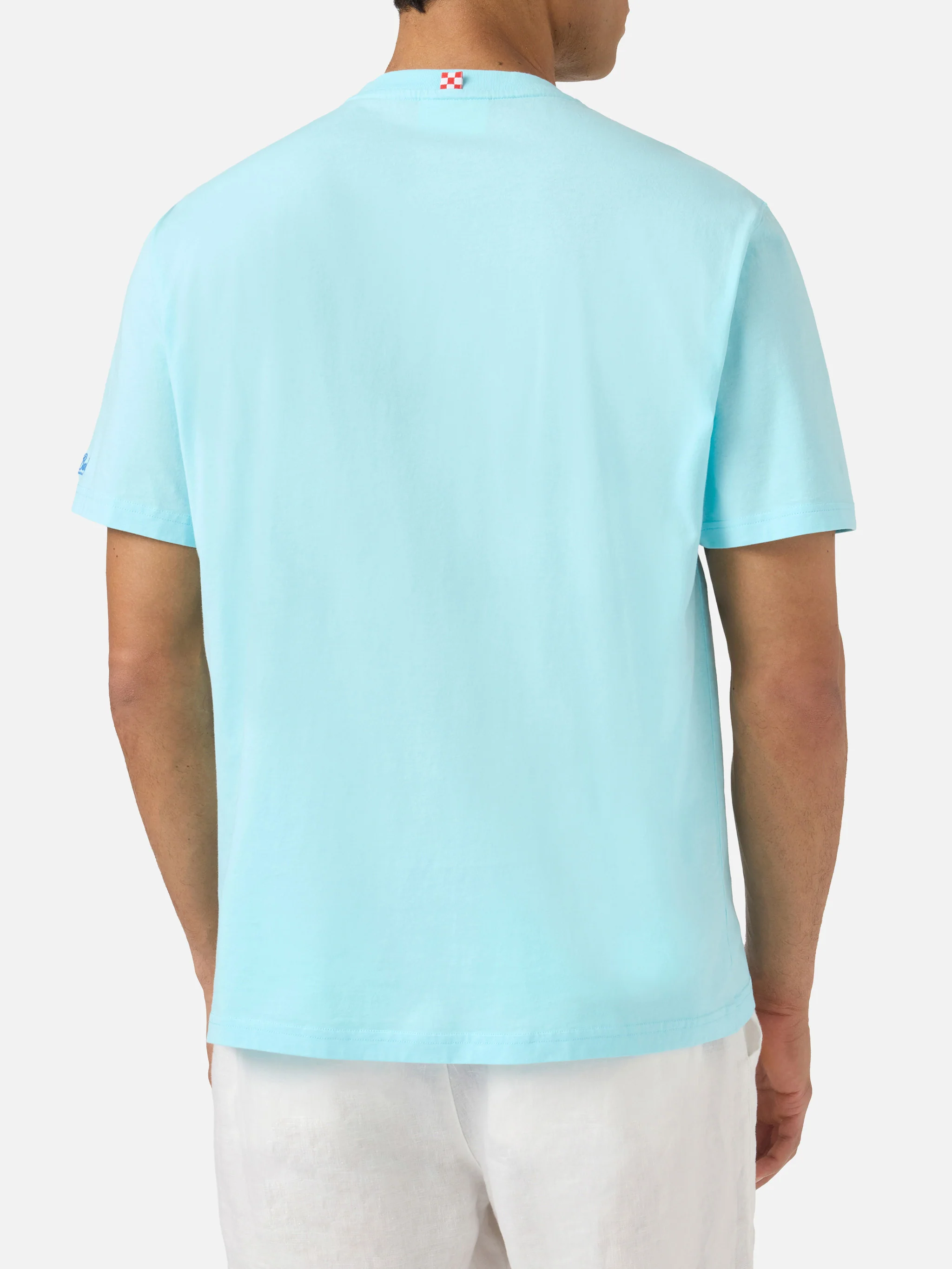 Light blue Austin t-shirt with watch and My Life Is Complicated embroidery - Image 4