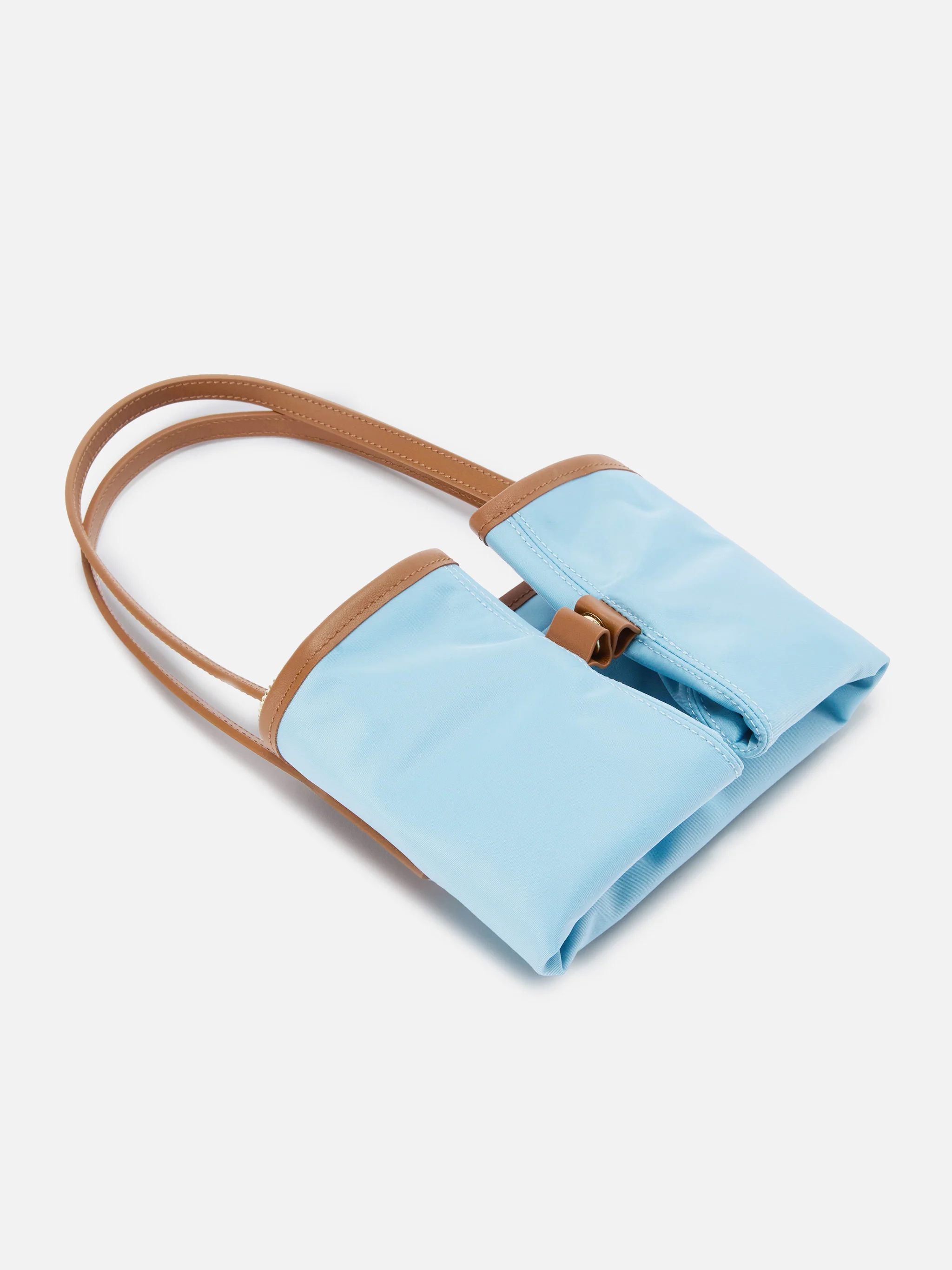 Light blue City medium nylon bag - Image 6