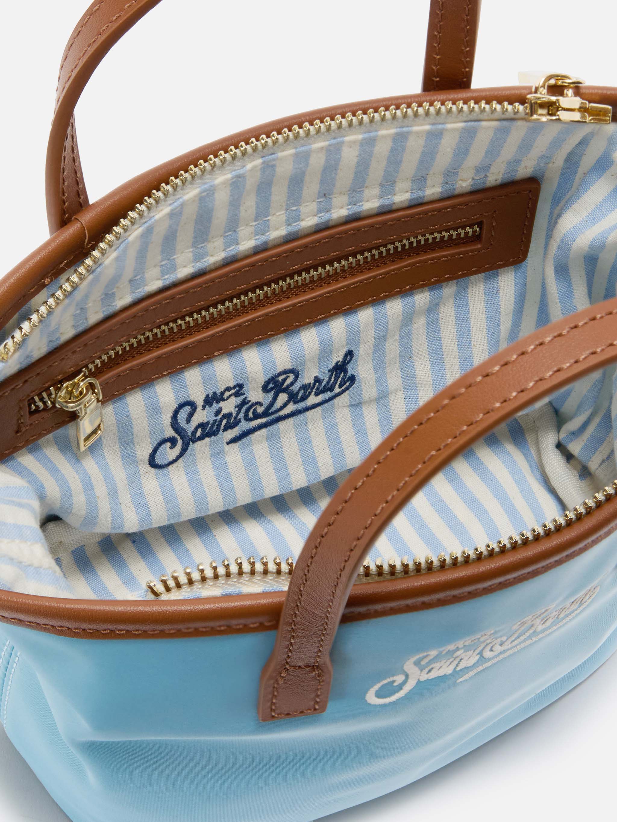 Light blue City mini nylon bag - Image 5