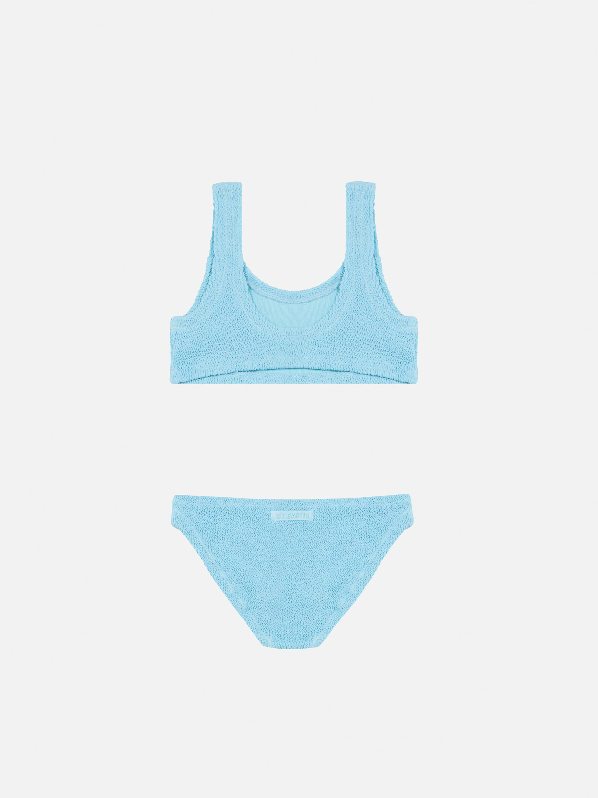 Light blue crinkle classic bralette bikini Baker - Image 2
