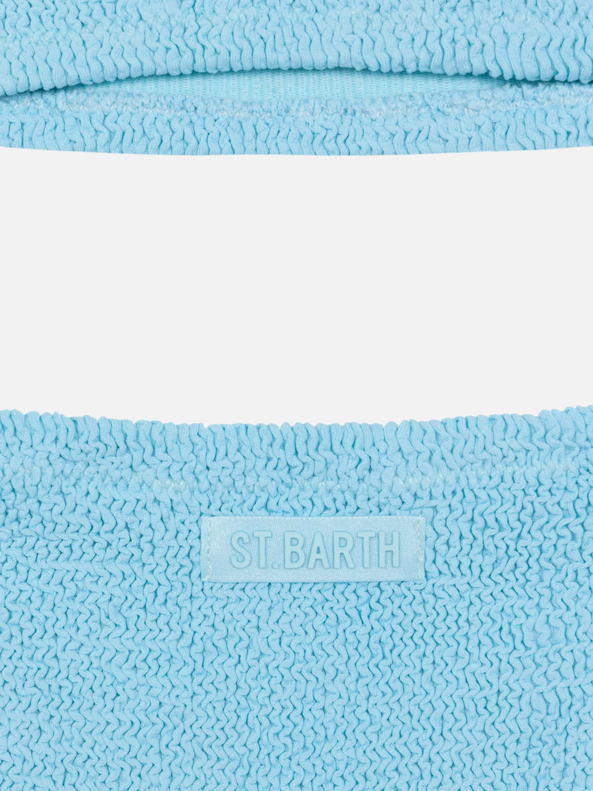 Light blue crinkle classic bralette bikini Baker - Image 3