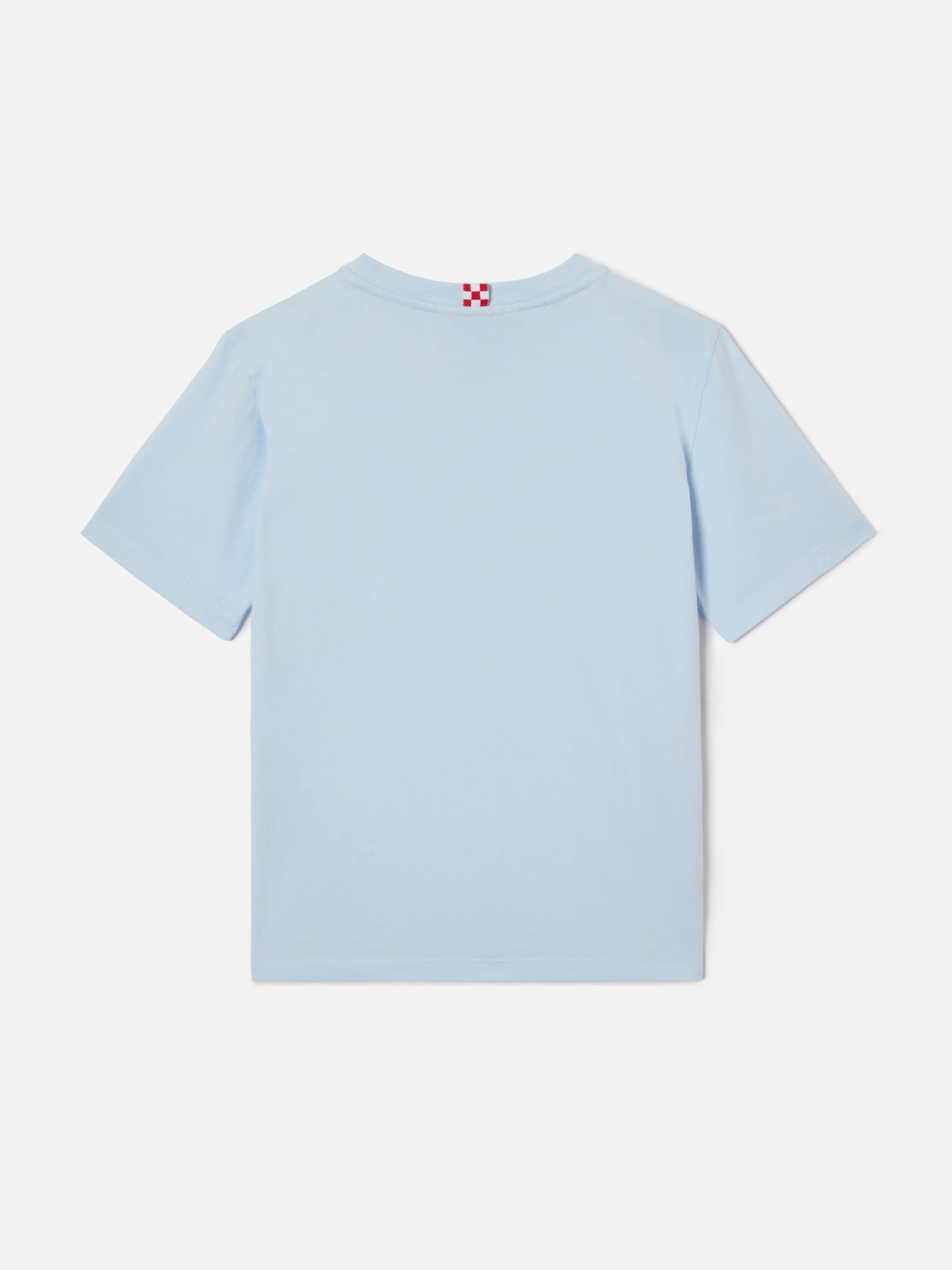 Light blue Dover Jr t-shirt in pure cotton with embroidered logo - Image 3