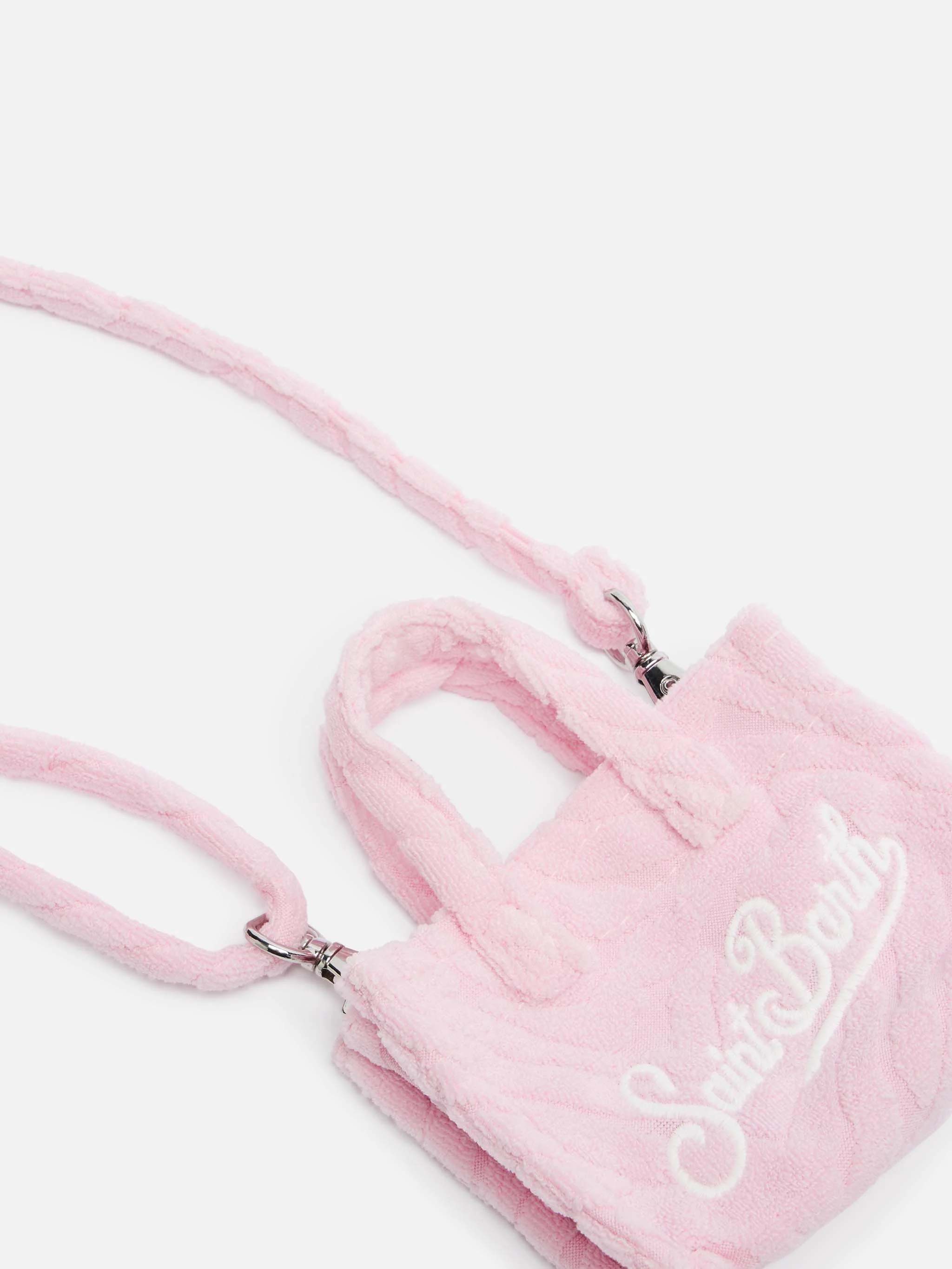 Pink zebra embossed terry fabric Key Holder - Image 3