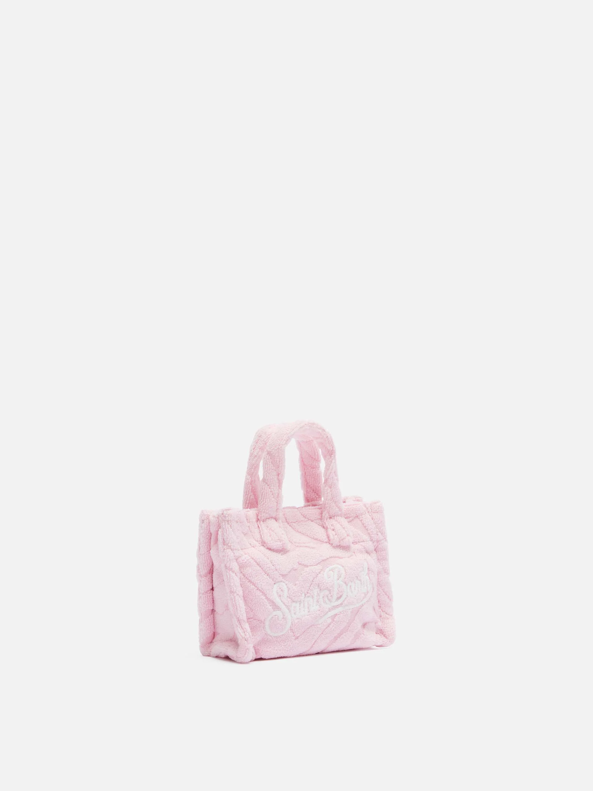 Pink zebra embossed terry fabric Key Holder - Image 4