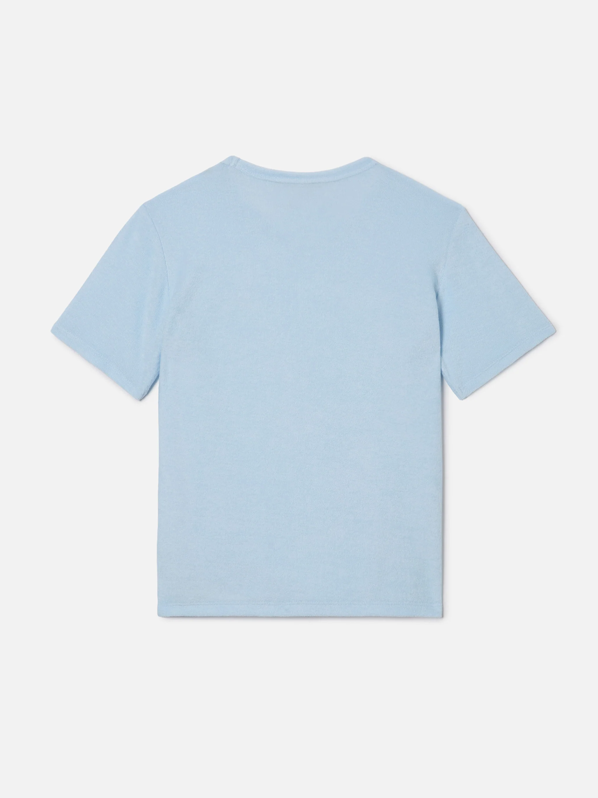 Light blue Gary Jr t-shirt in terry-effect fabric with embroidered logo - Image 3