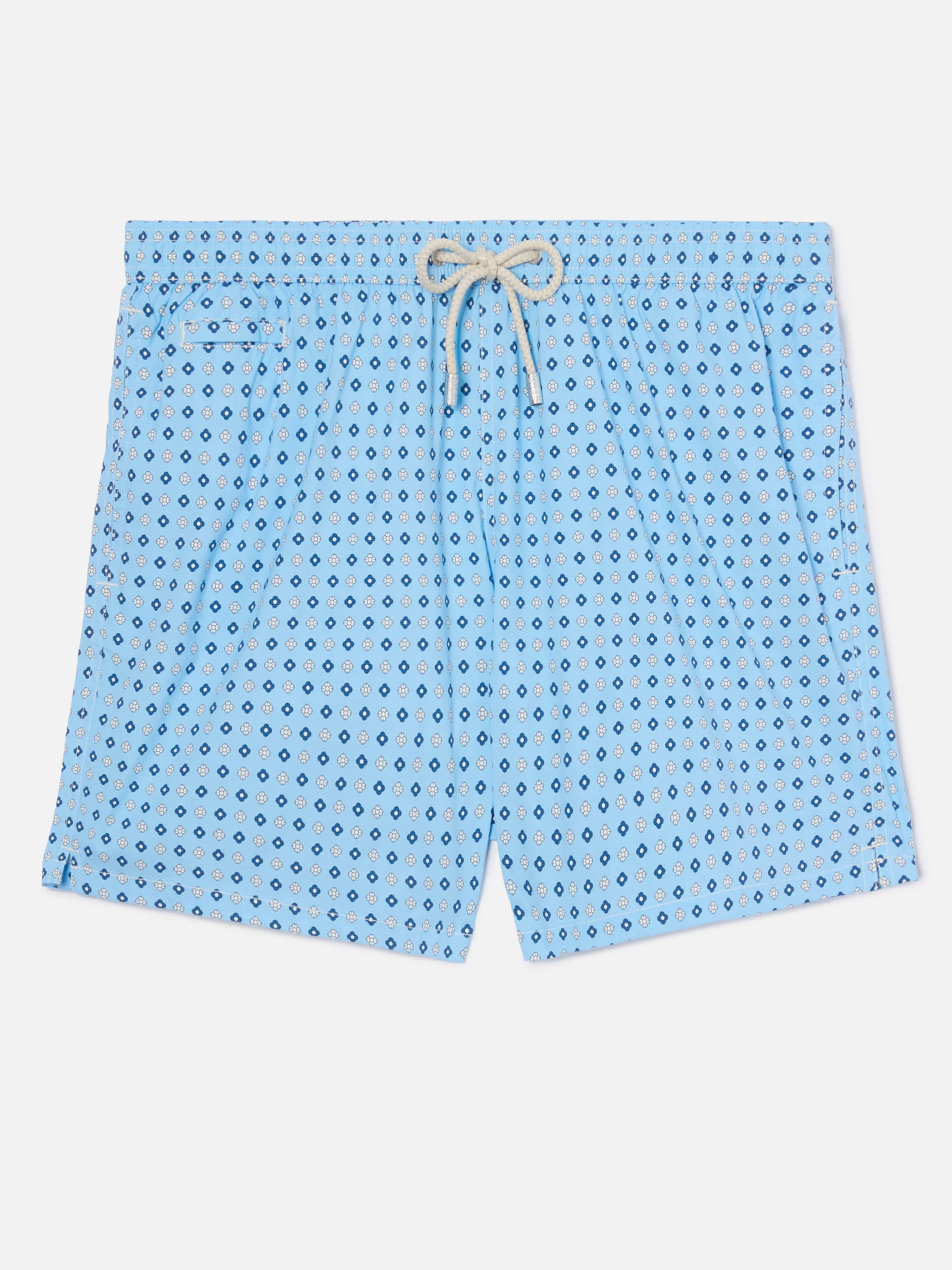 Light blue Lighting Micro swim shorts with all-over geometric print