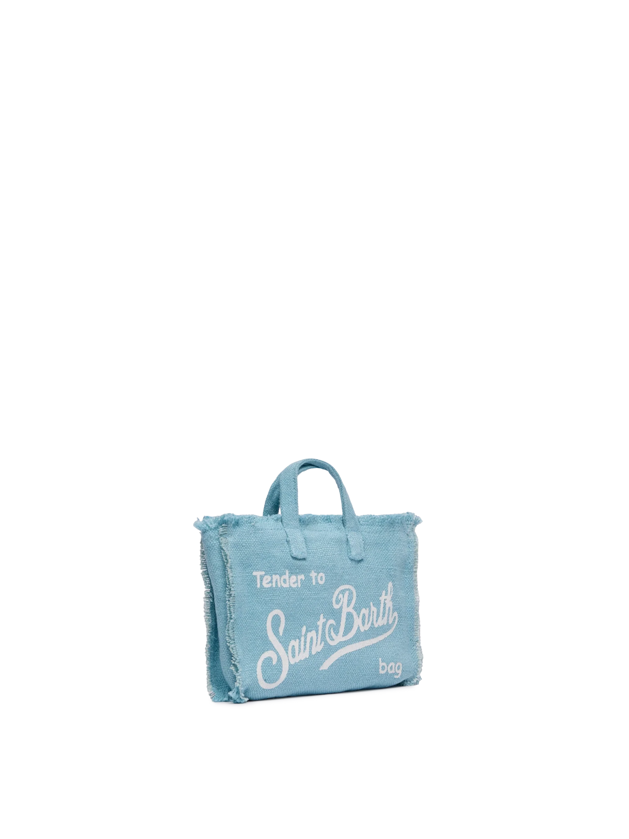 Light blue linen Phone Bag - Image 4