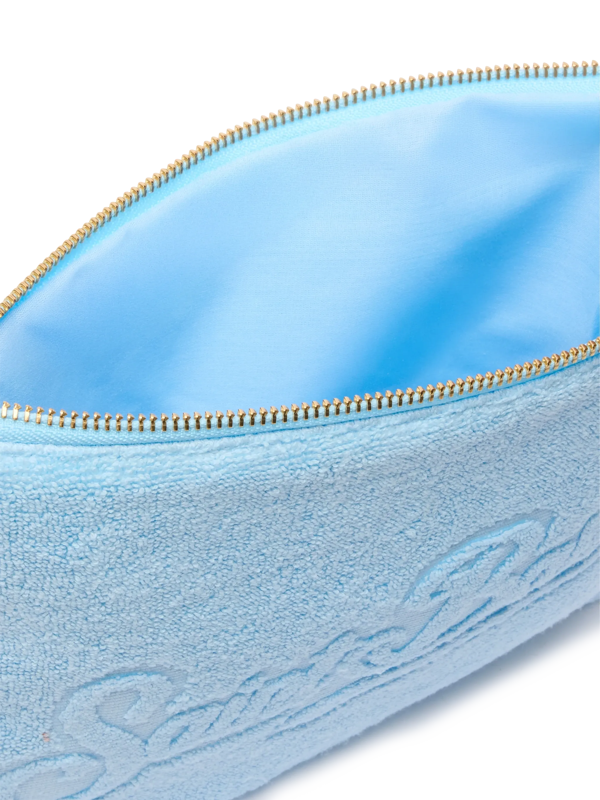 Light blue Pareasy pochette with jacquard Saint Barth logo - Image 4