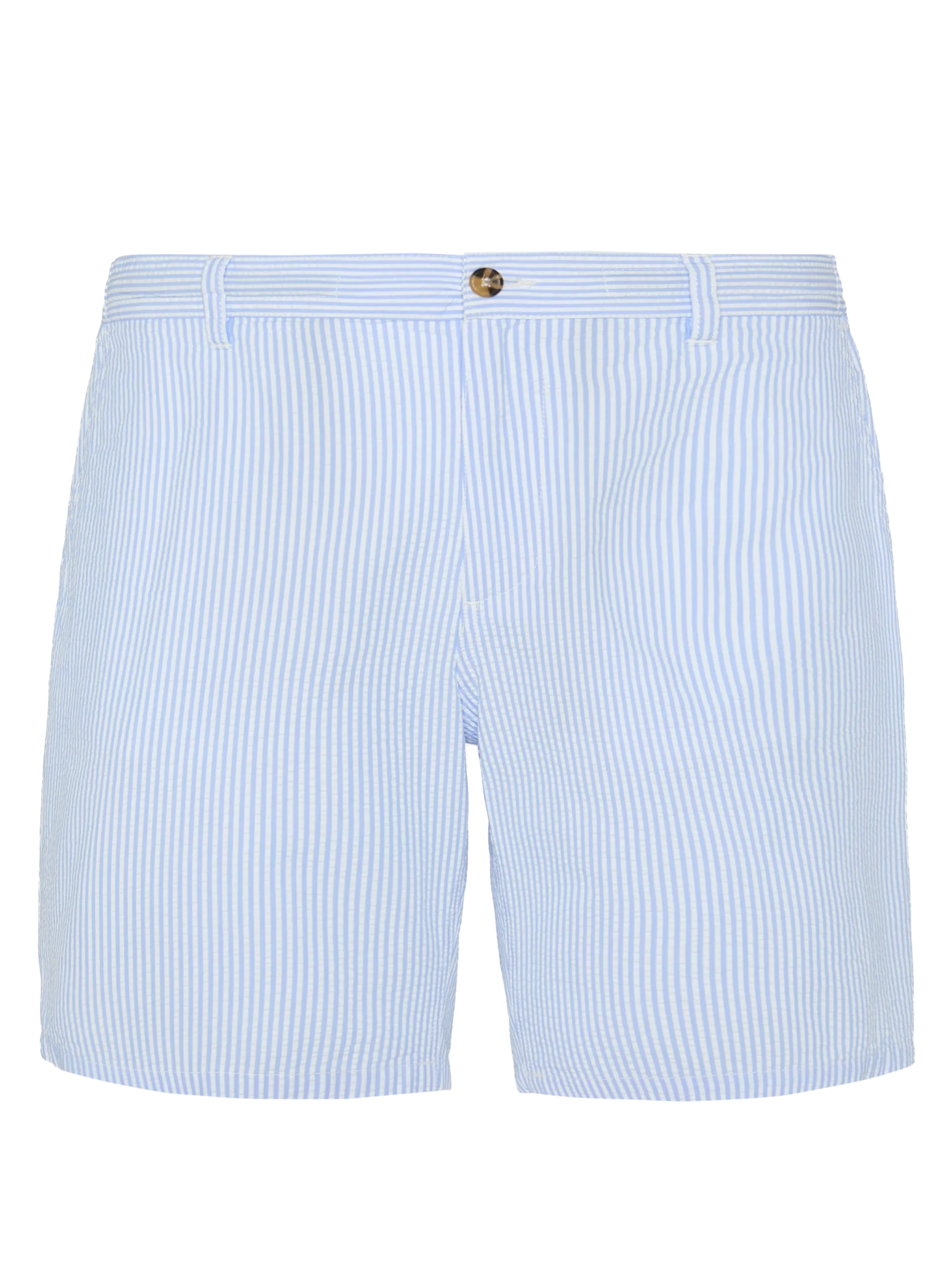Light blue striped cotton bermuda shorts Ischia - Image 4