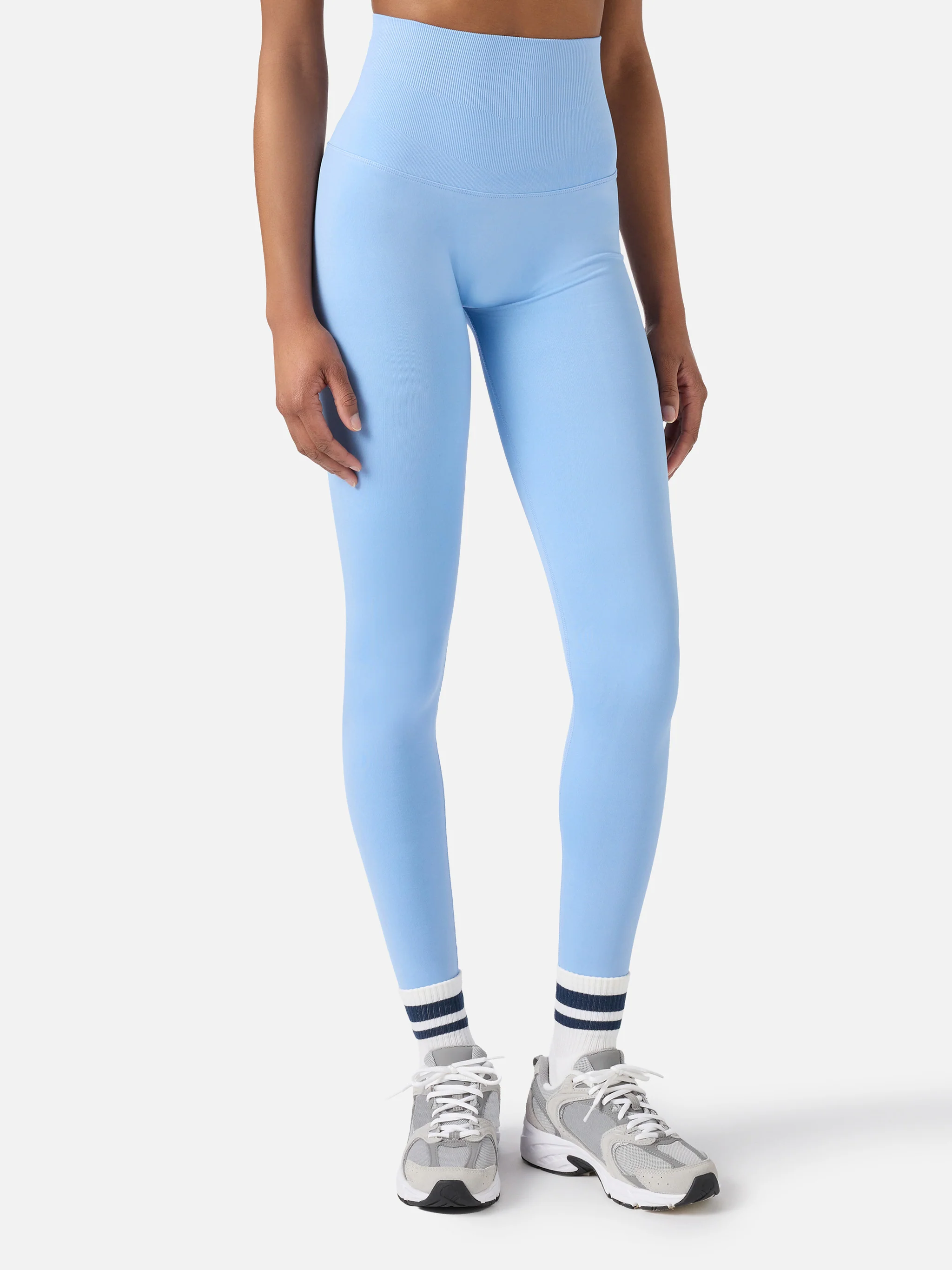 Light blue Vega technical fabric sports leggings - Image 2