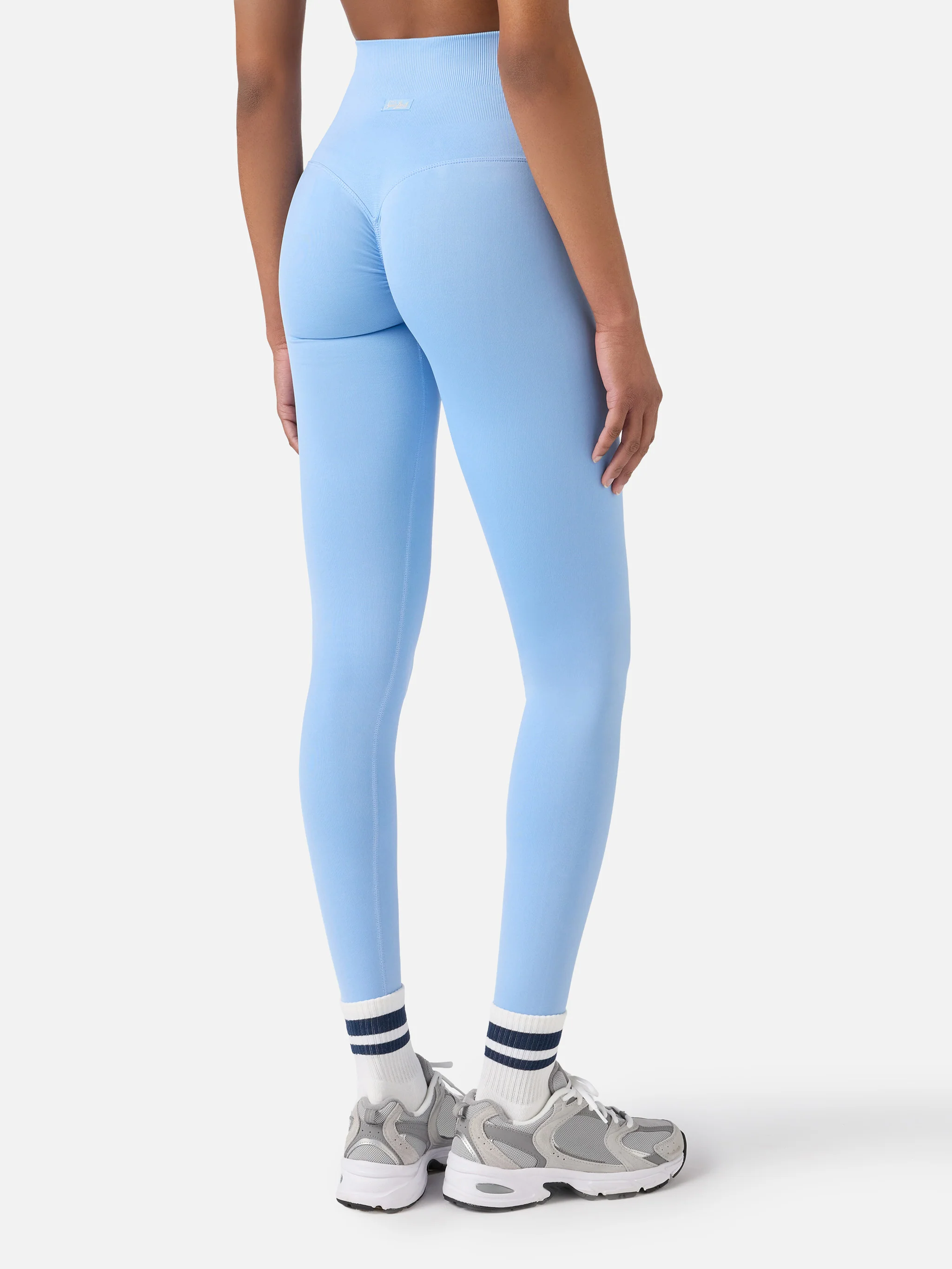 Light blue Vega technical fabric sports leggings - Image 4