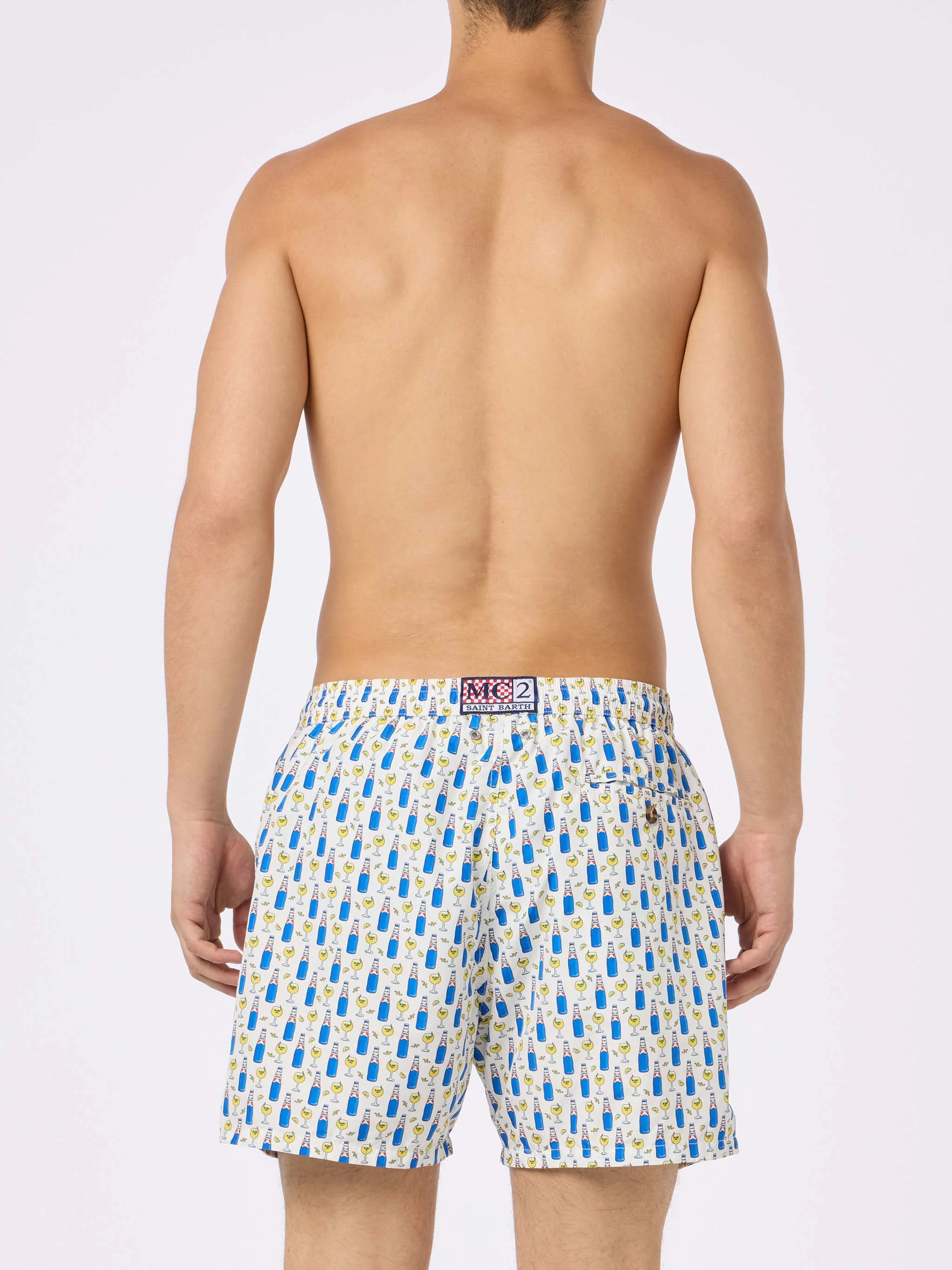 Lighting Micro Fantasy swim shorts with Blanc 1664 print | Special Edition - Image 4