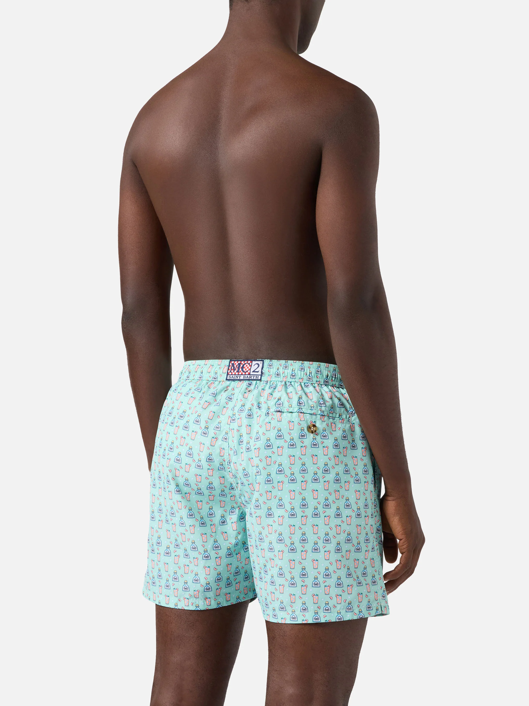 Light green Lighting Micro swim shorts with paloma all-over print - Image 5