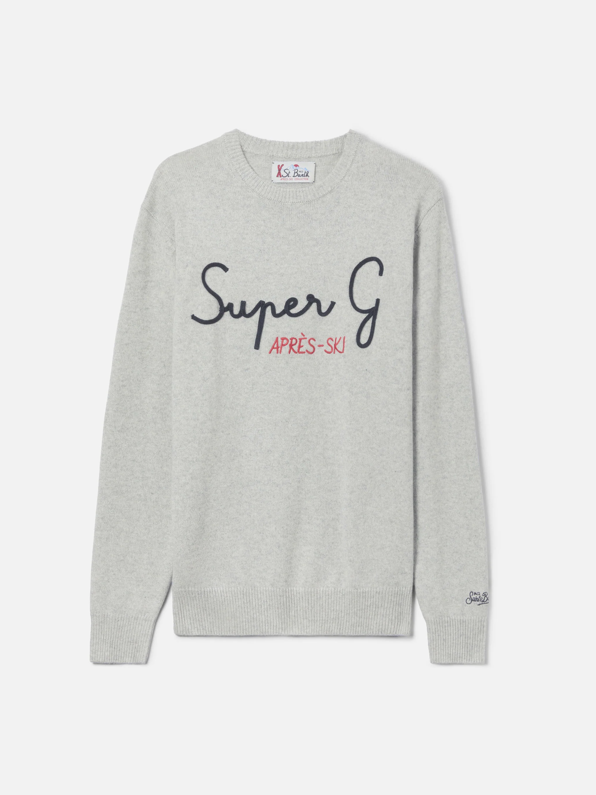 Light grey sweater Heron with super G embroidery | SUPER G SPECIAL EDITION - Image 5