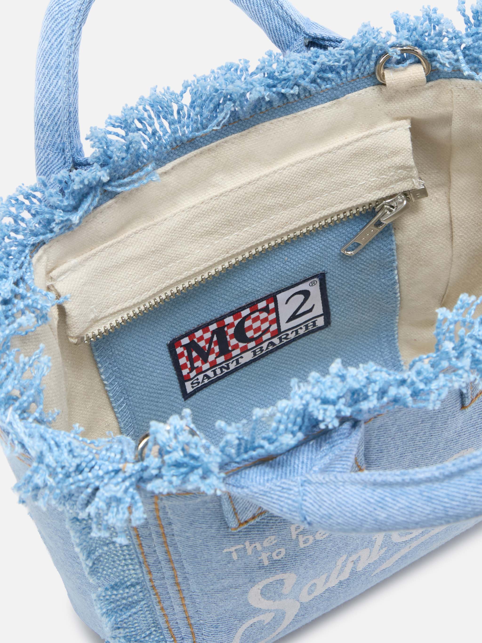 Light wash denim Vanity mini bag - Image 4