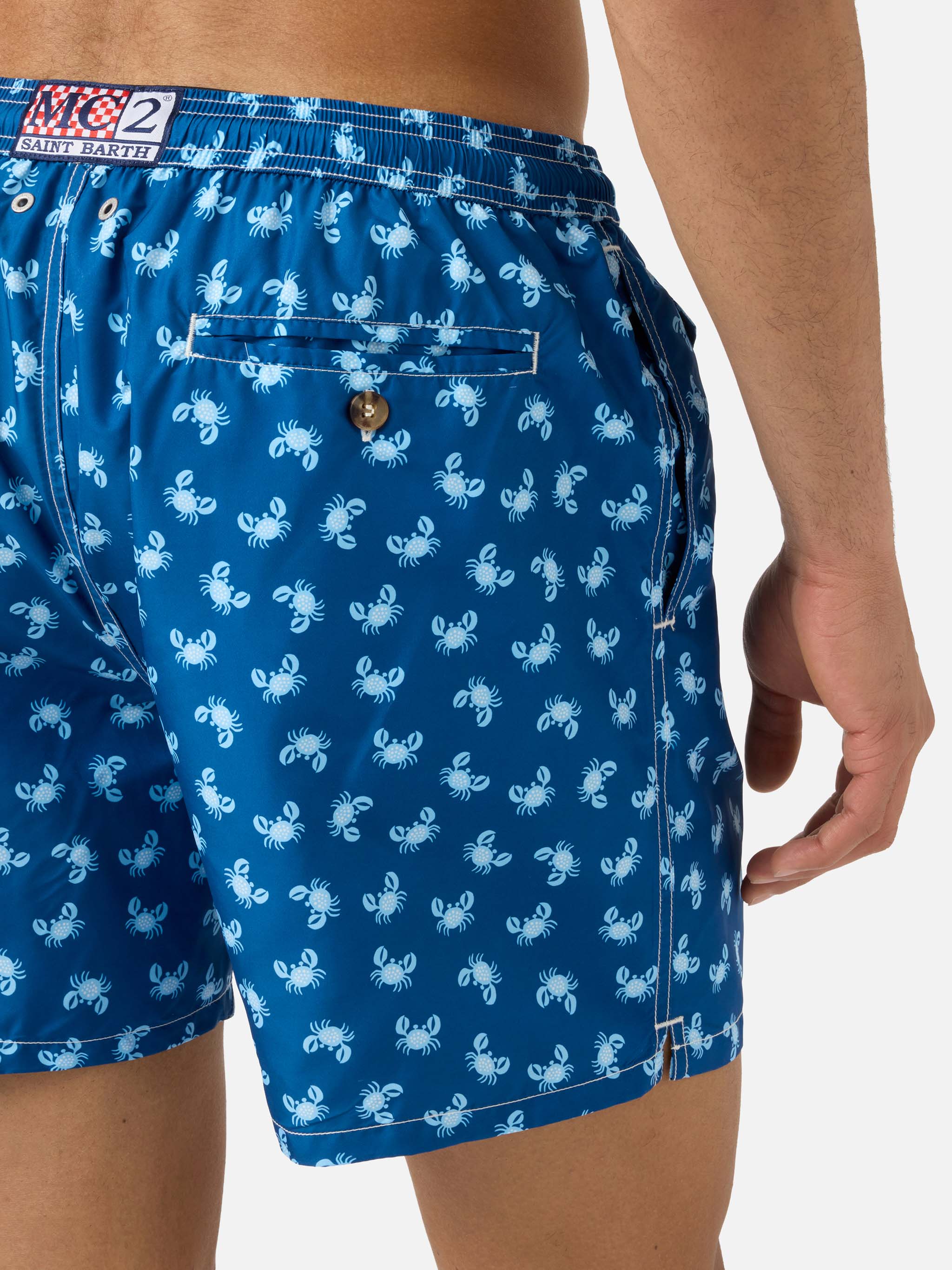 Lighting 70 swim shorts with blue all-over crab print - Image 6