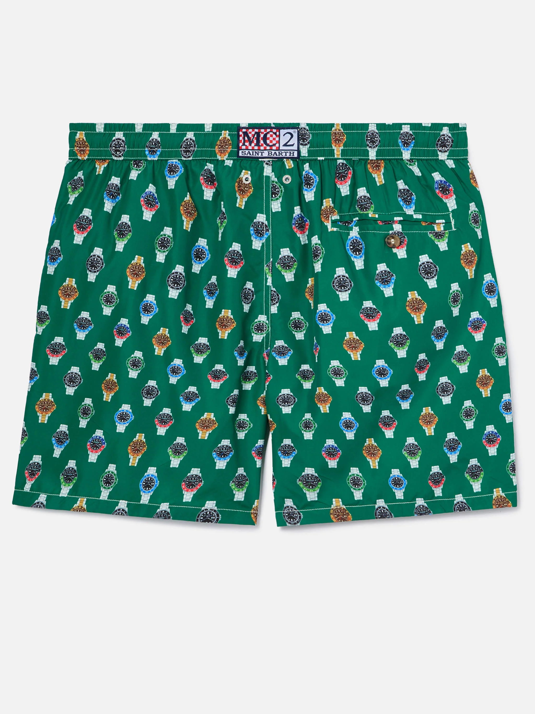 Lighting Micro swim shorts with all-over watch print - Image 2