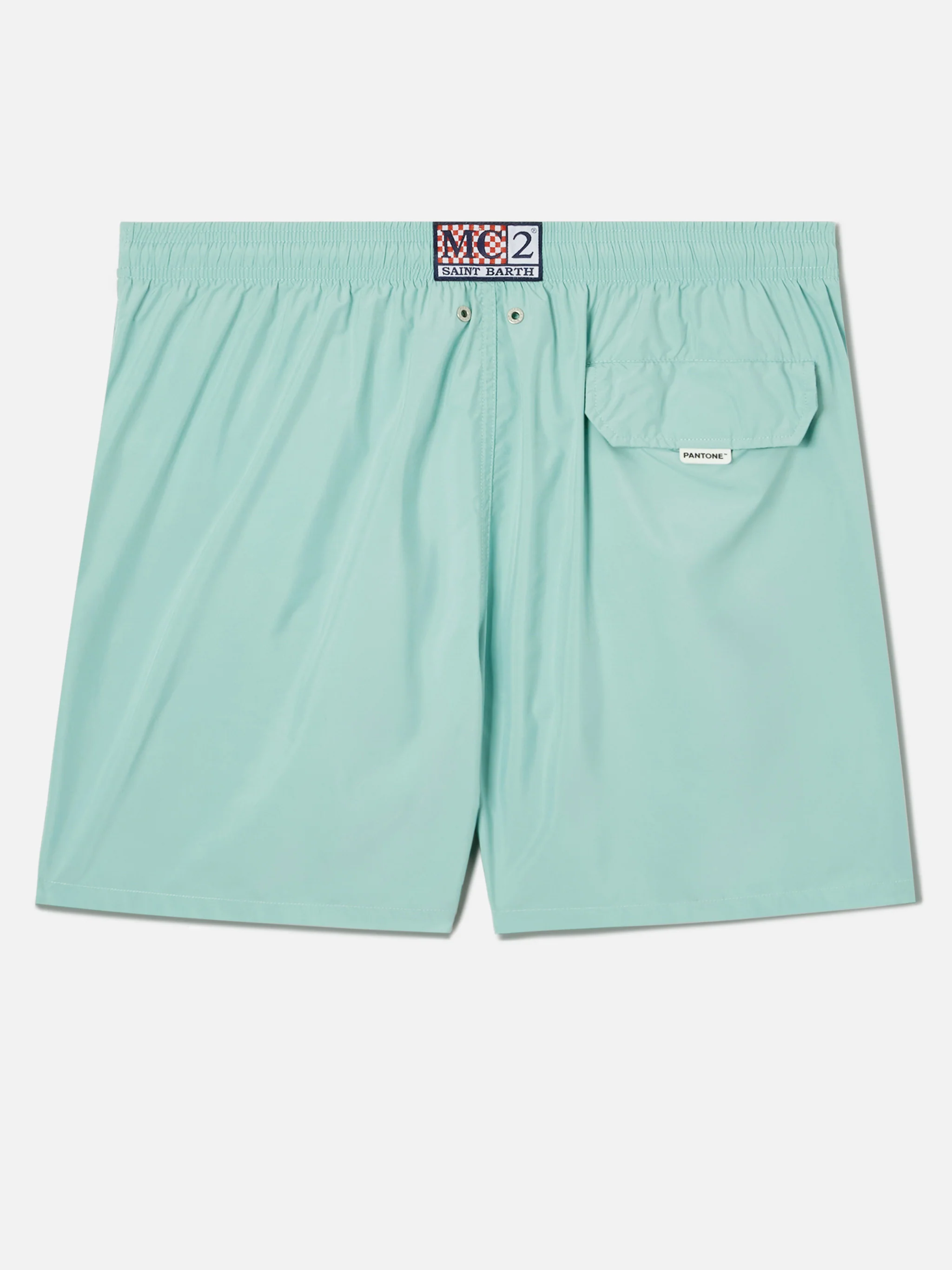 Lighting Pantone swim shorts in aqua green | Special Edition - Image 2