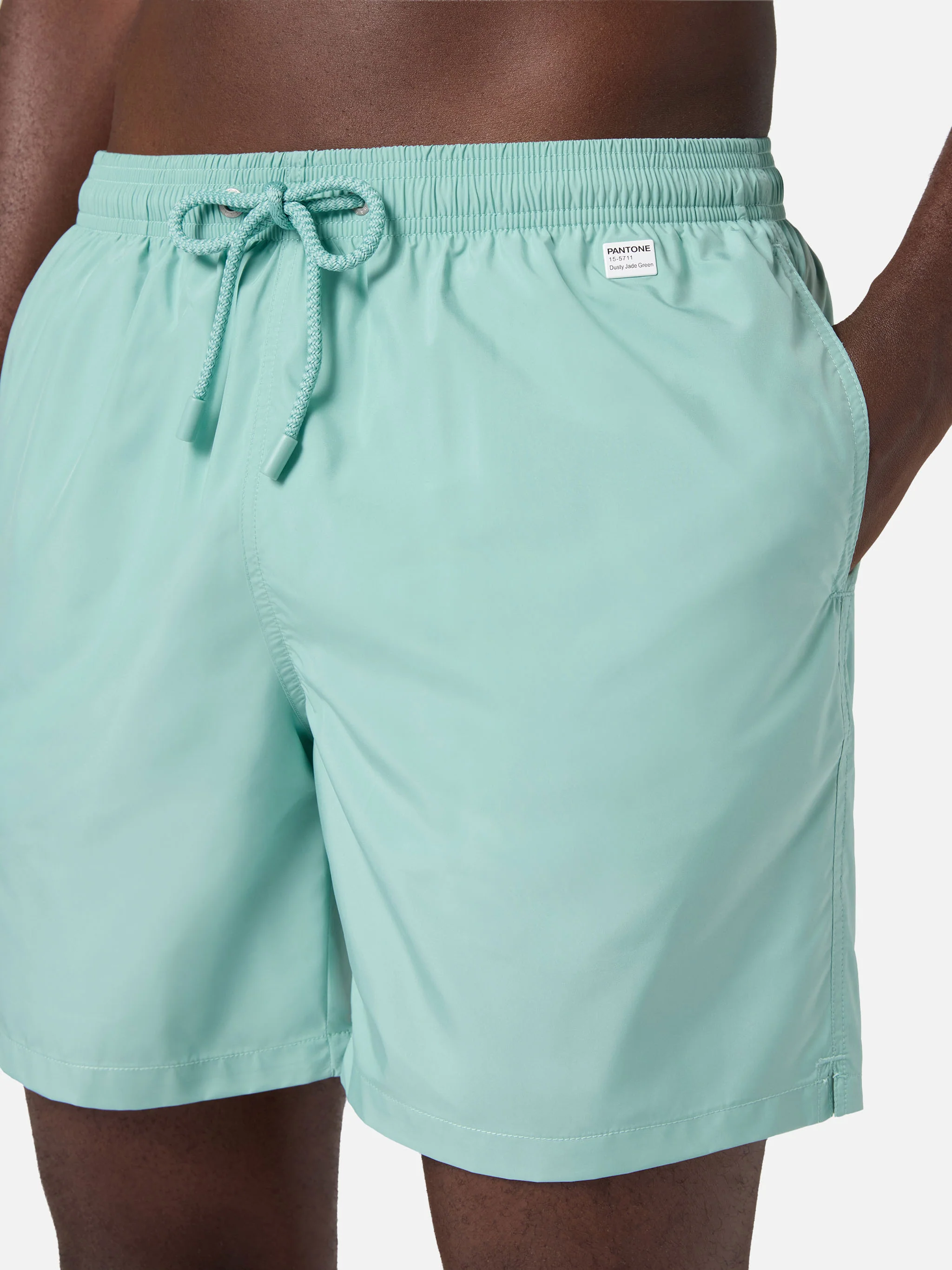 Lighting Pantone swim shorts in aqua green | Special Edition - Image 4