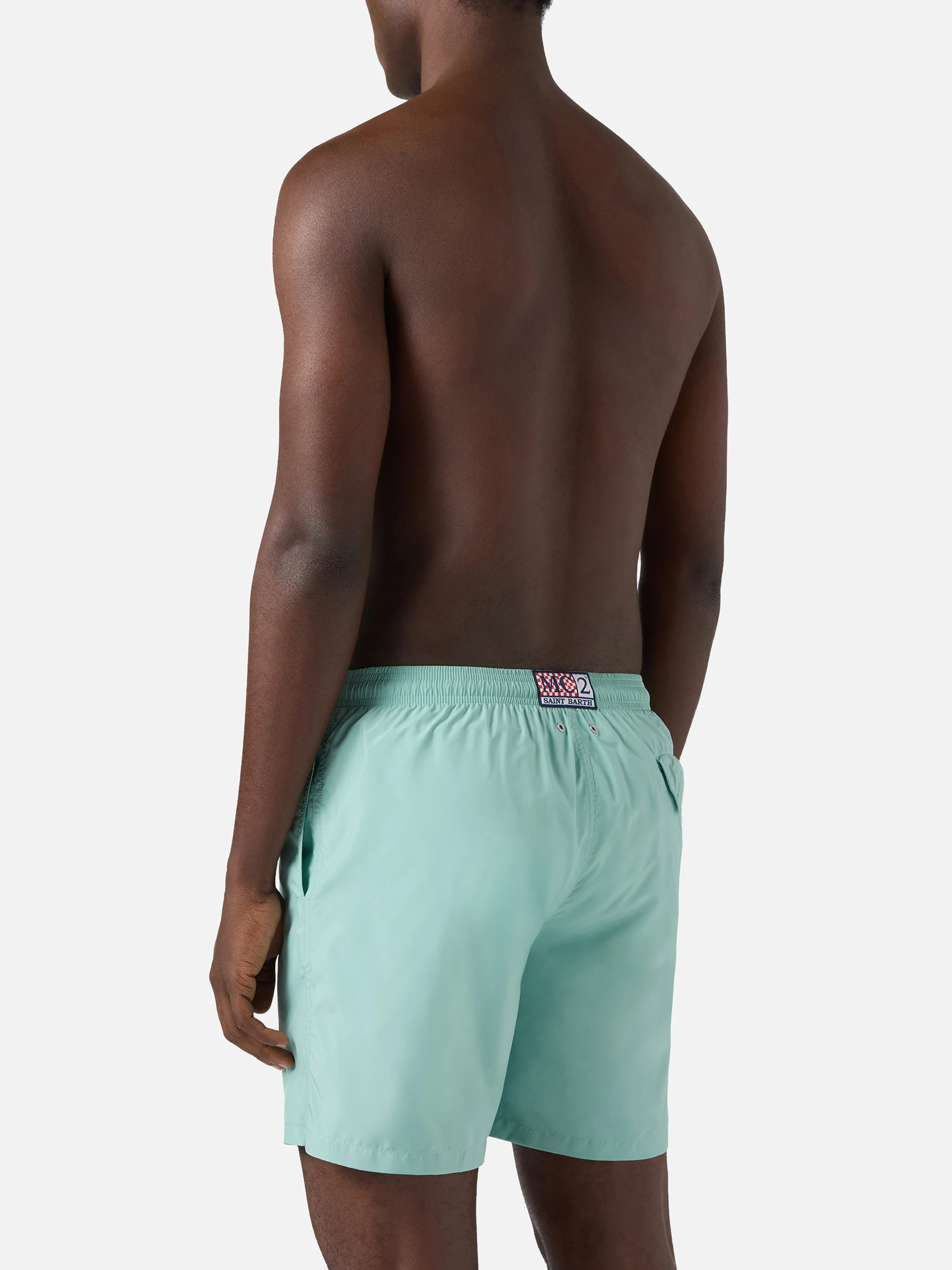 Lighting Pantone swim shorts in aqua green | Special Edition - Image 5