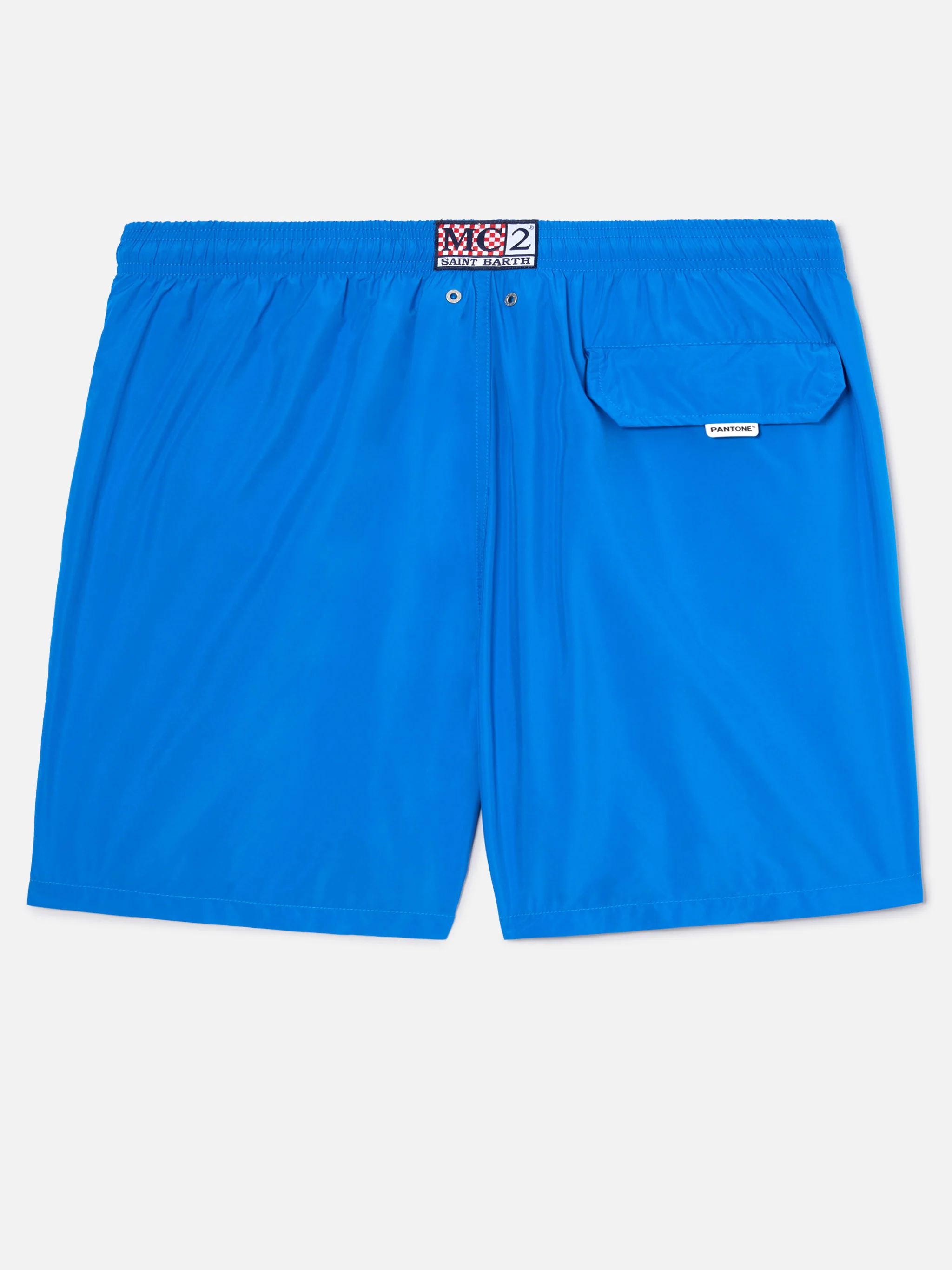 Lighting Pantone swim shorts in bright blue | Special Edition - Image 2