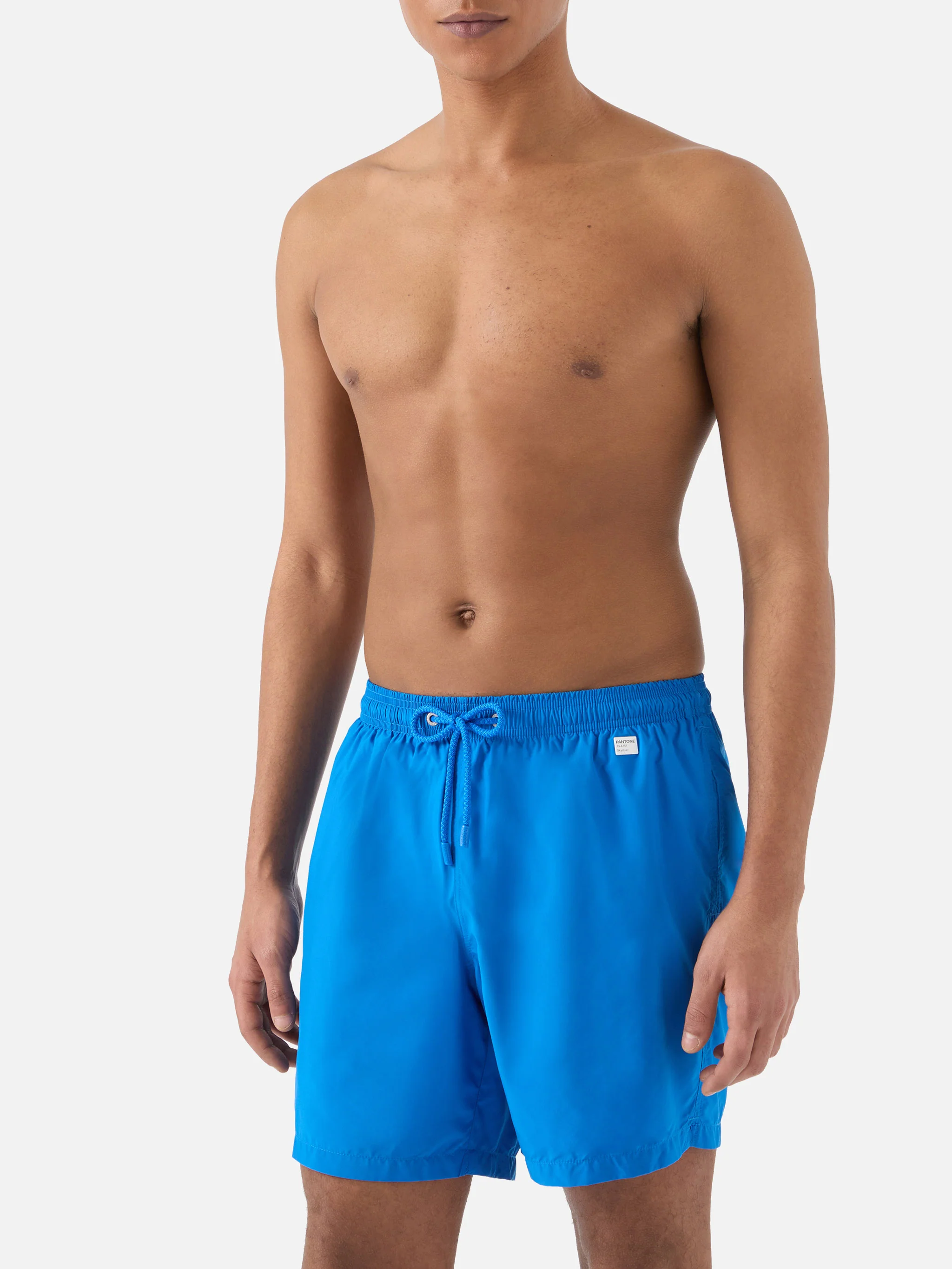 Lighting Pantone swim shorts in bright blue | Special Edition - Image 3