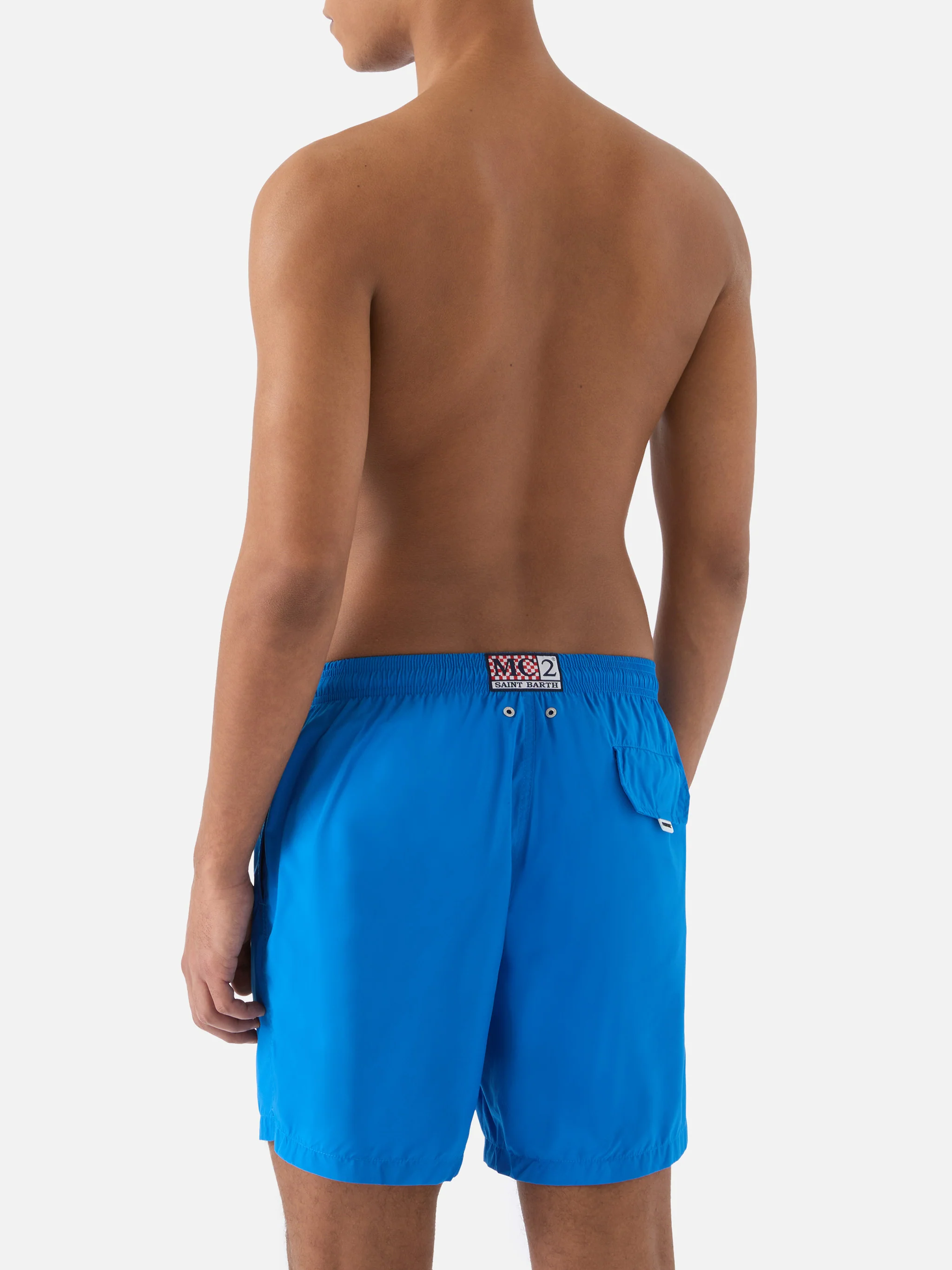 Lighting Pantone swim shorts in bright blue | Special Edition - Image 5