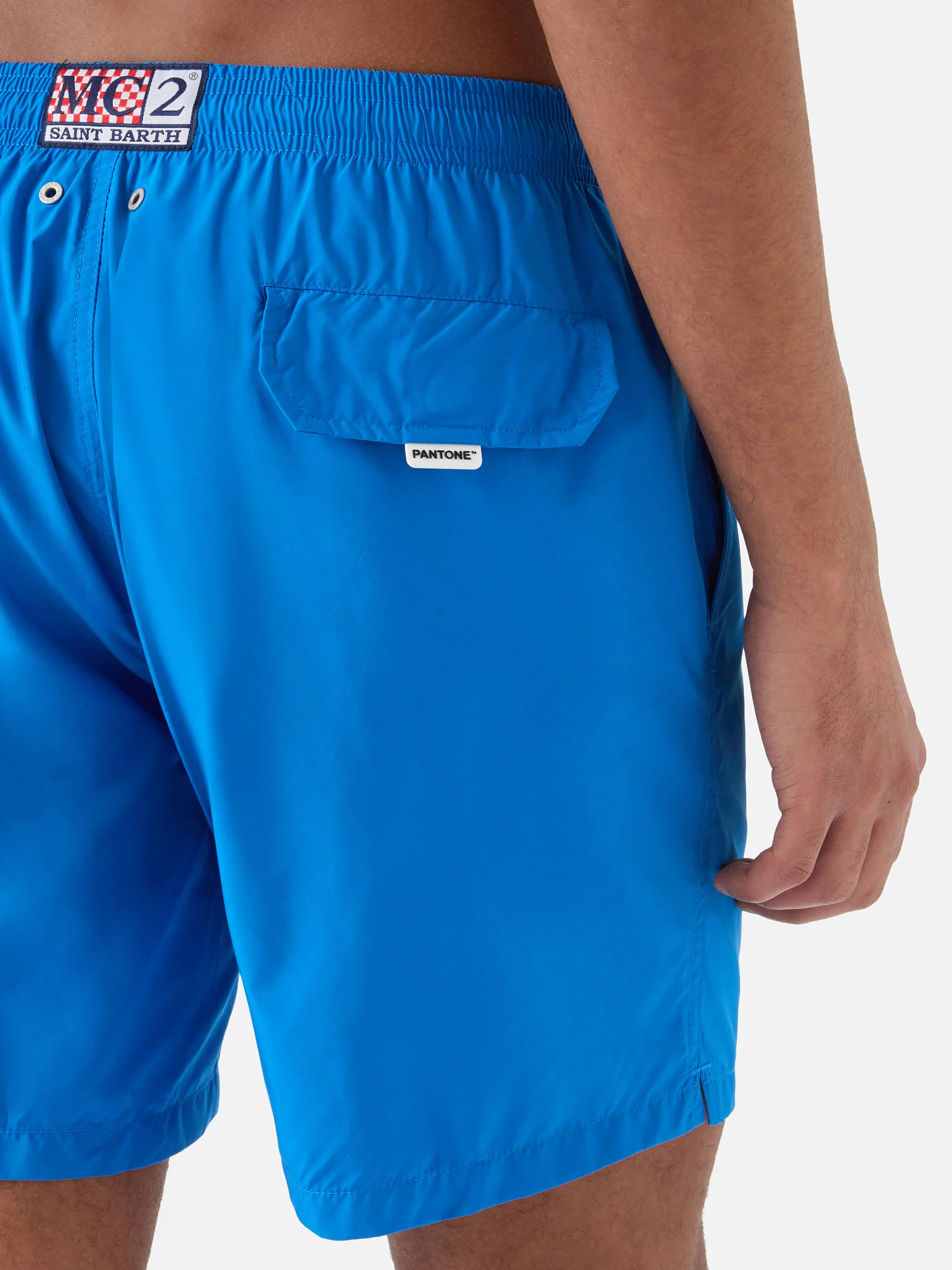 Lighting Pantone swim shorts in bright blue | Special Edition - Image 6