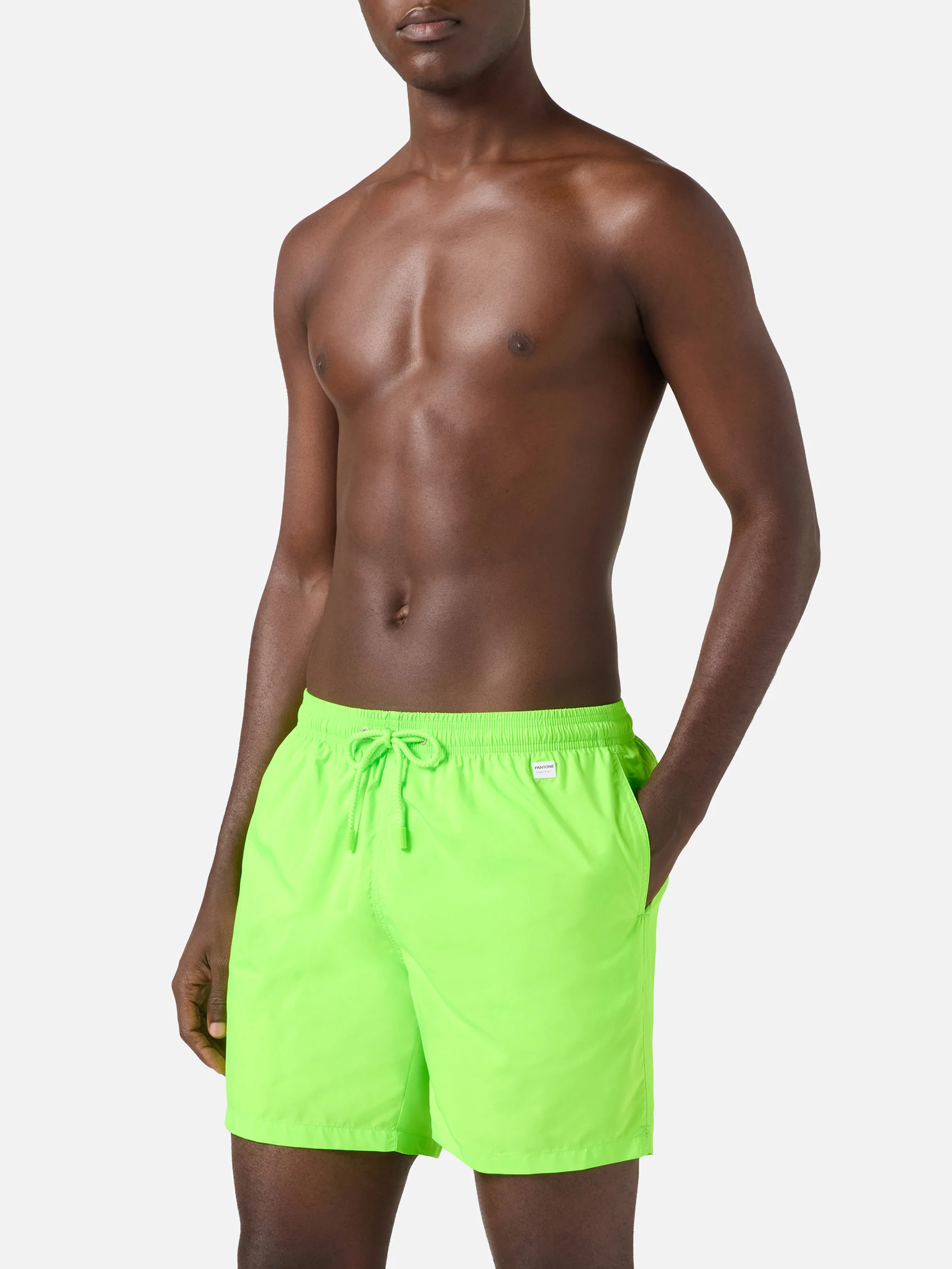 Lighting Pantone swim shorts in fluo green | Special Edition - Image 3