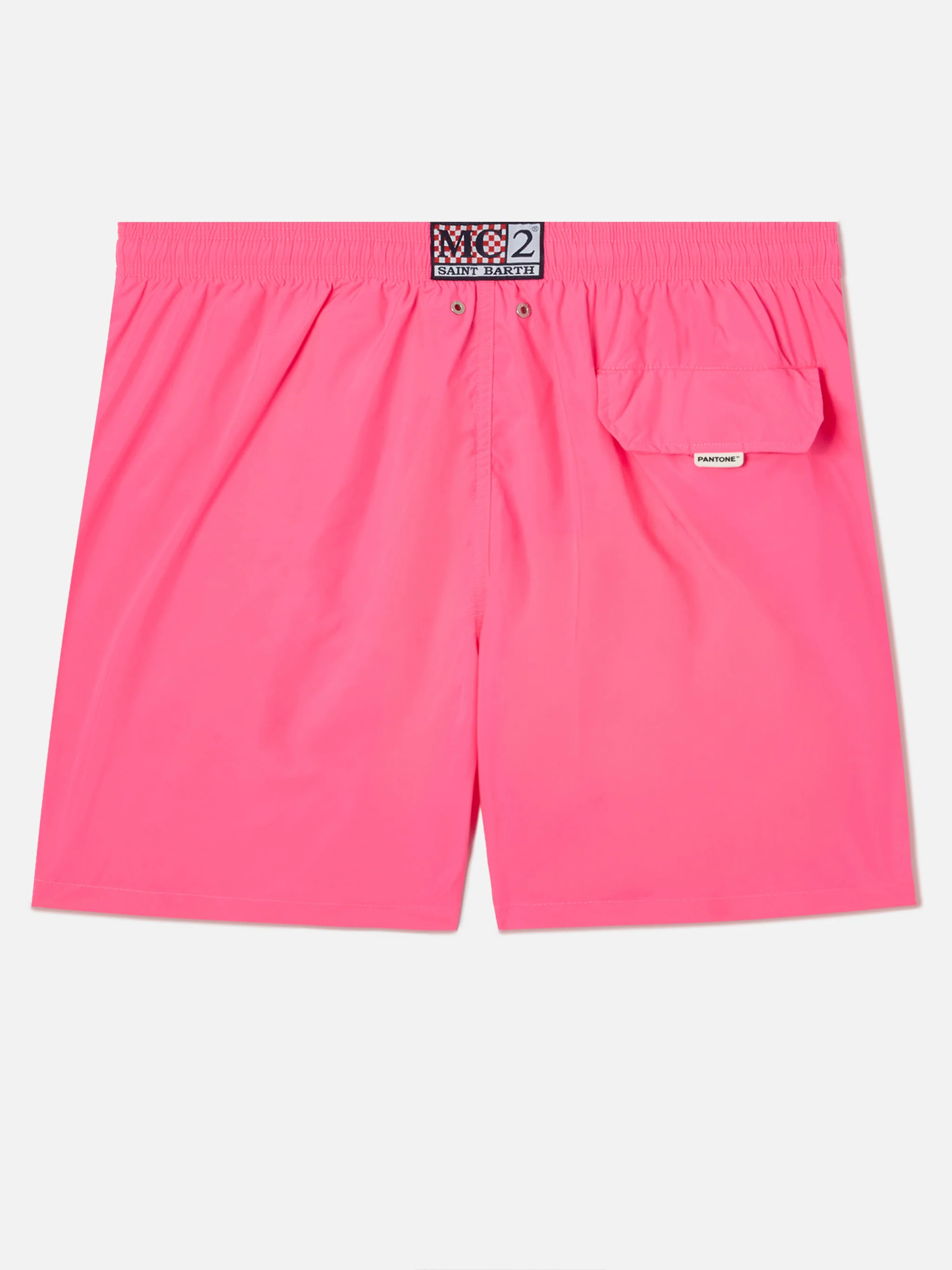 Lighting Pantone swim shorts in solid fluo pink | Special Edition - Image 2
