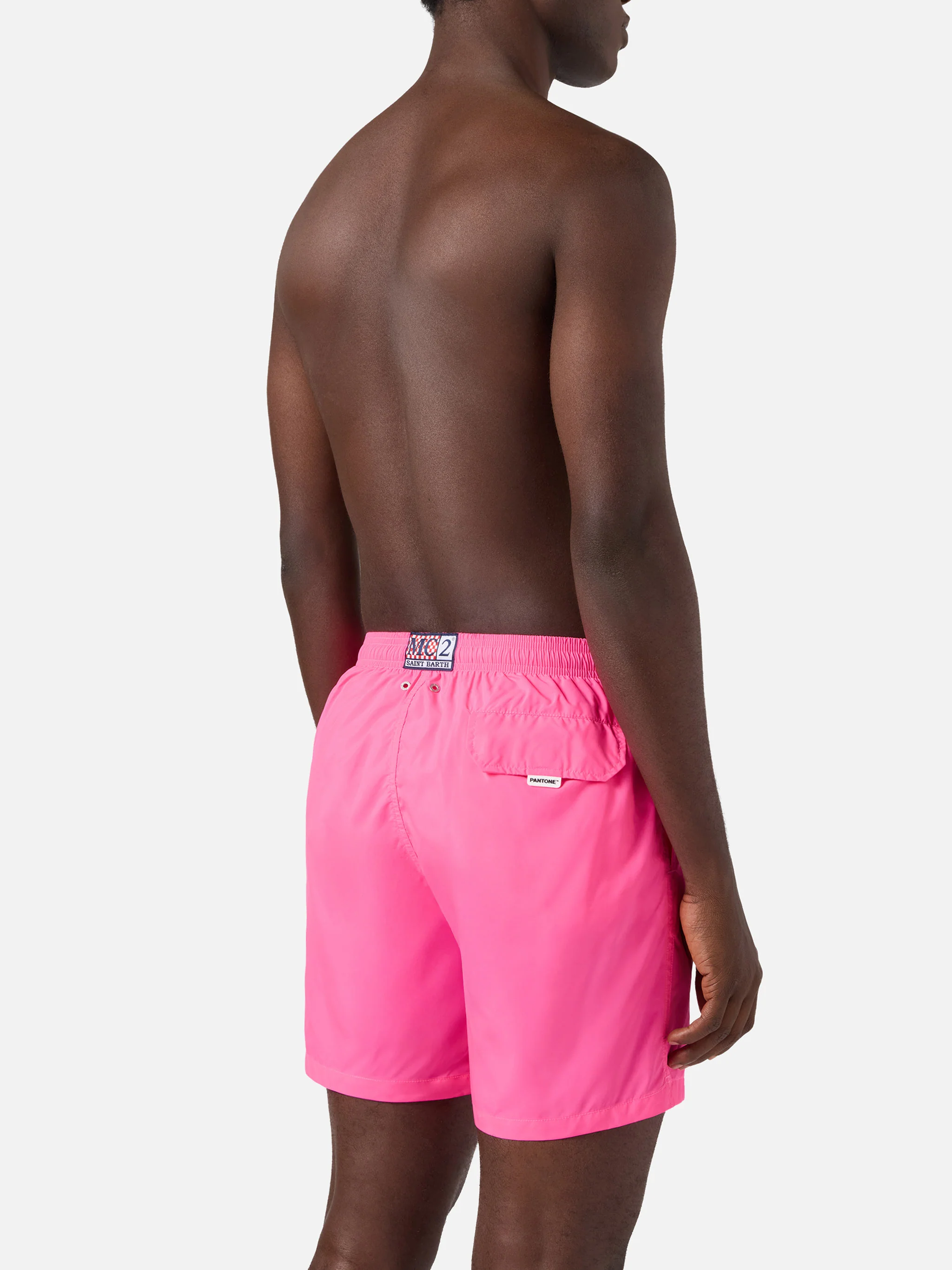 Lighting Pantone swim shorts in solid fluo pink | Special Edition - Image 5