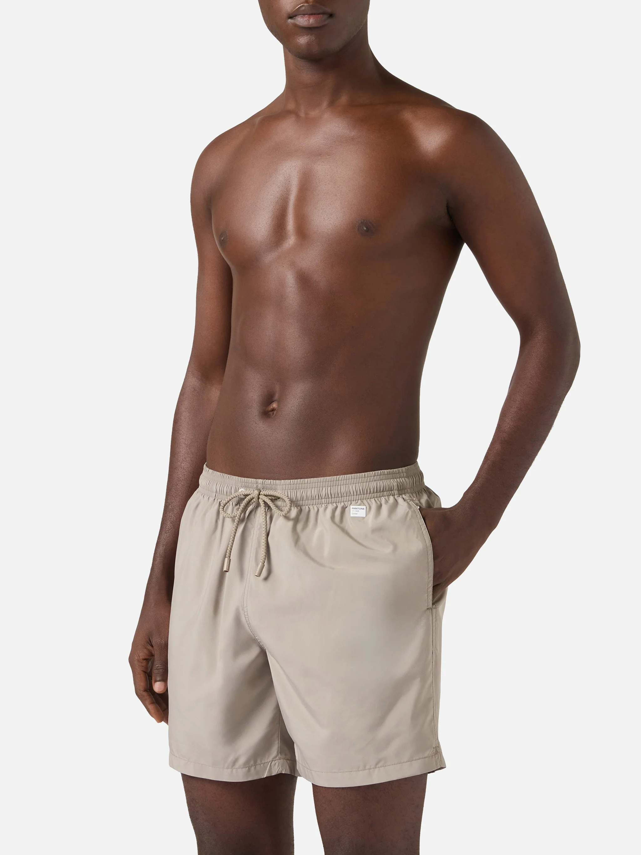 Lighting Pantone swim shorts in khaki | Special Edition - Image 3