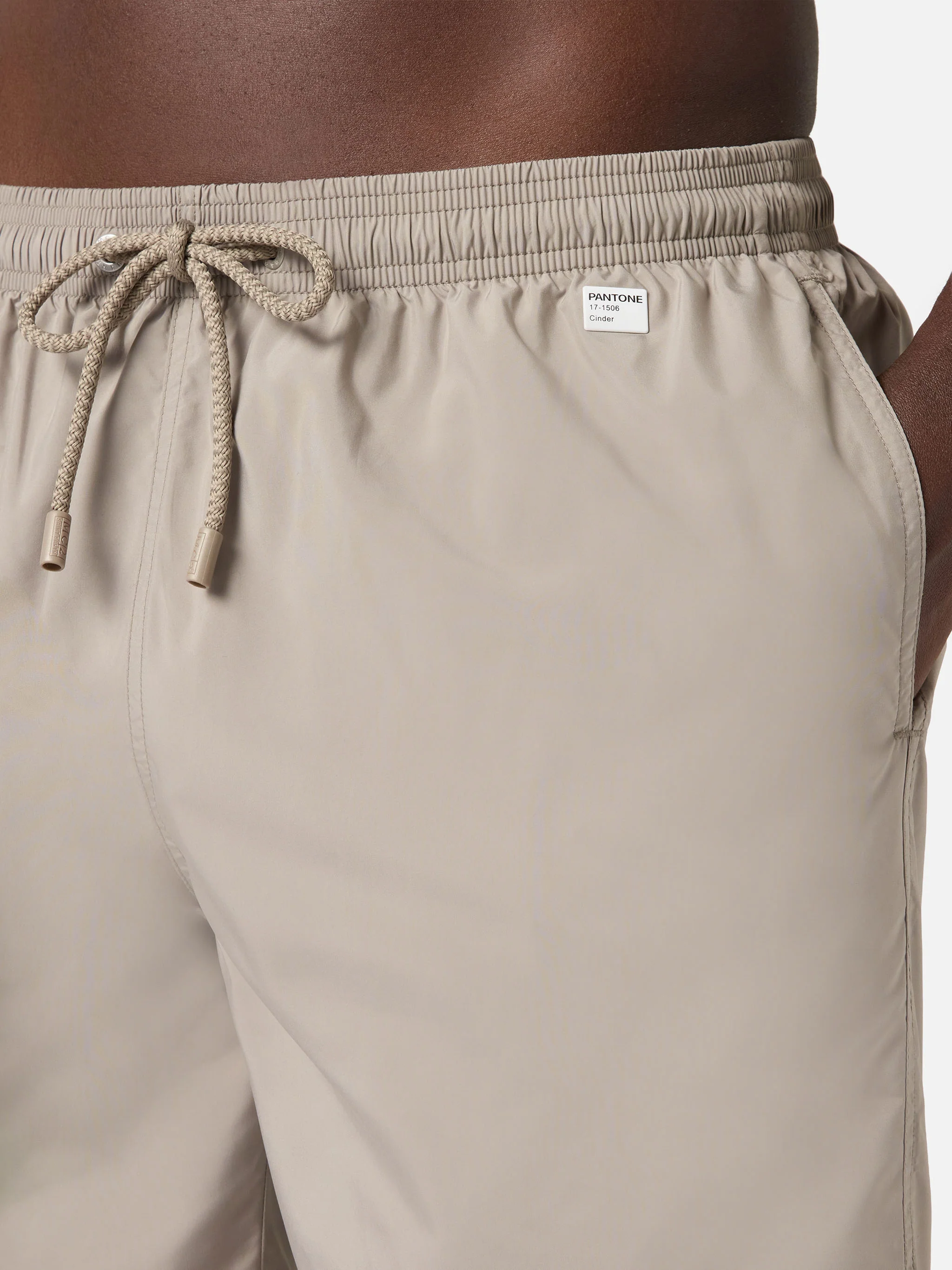 Lighting Pantone swim shorts in khaki | Special Edition - Image 4