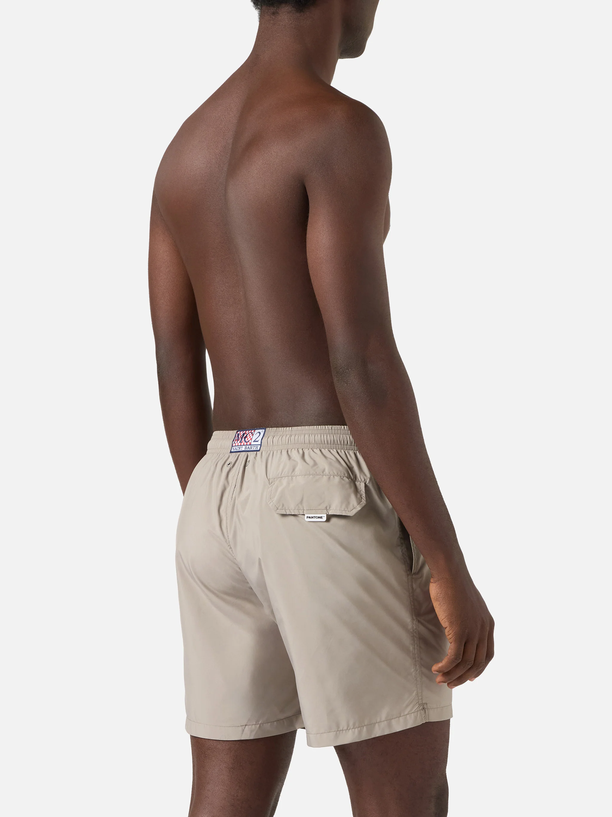 Lighting Pantone swim shorts in khaki | Special Edition - Image 5