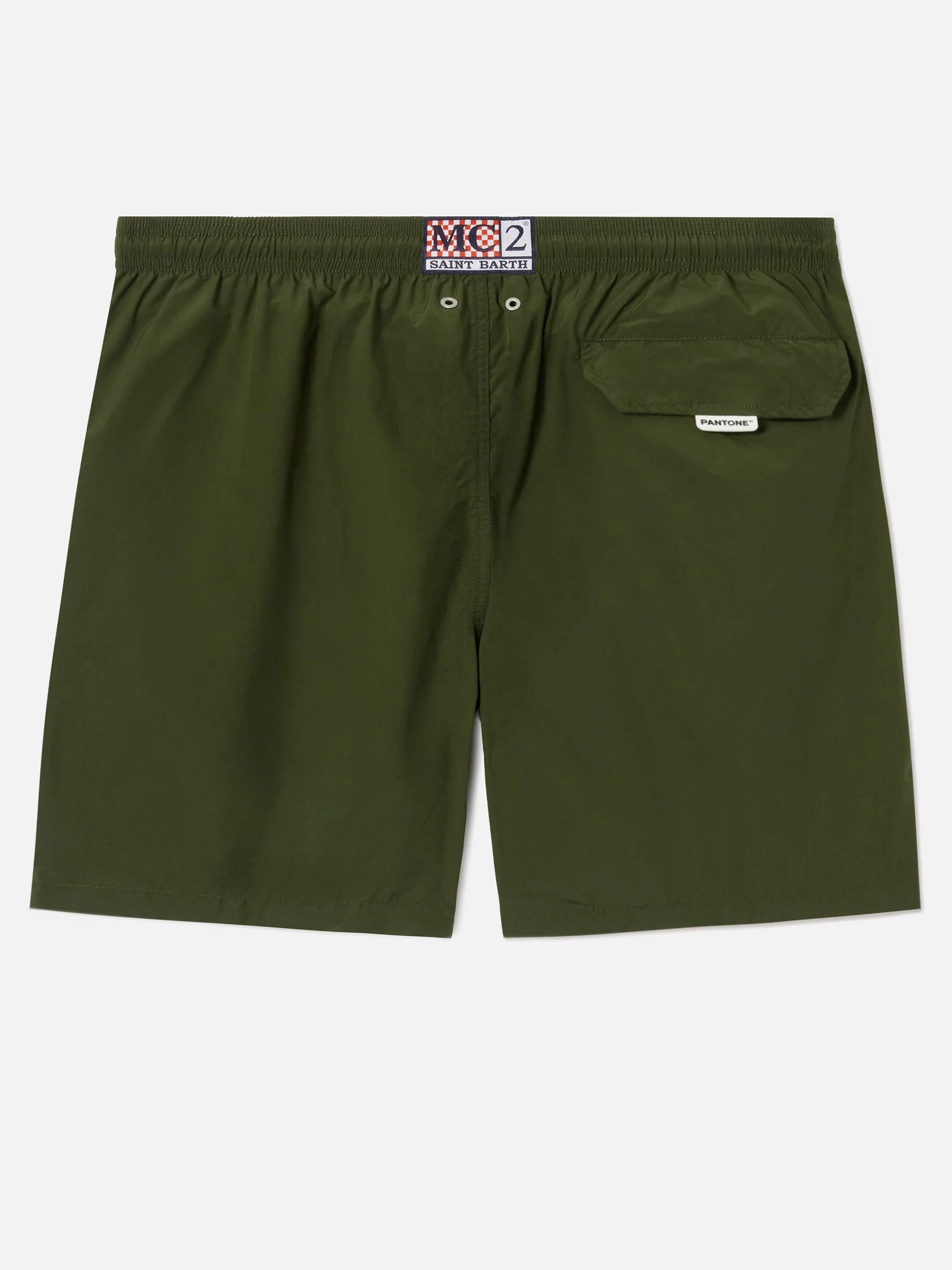 Lighting Pantone swim shorts in military green | Special Edition - Image 2