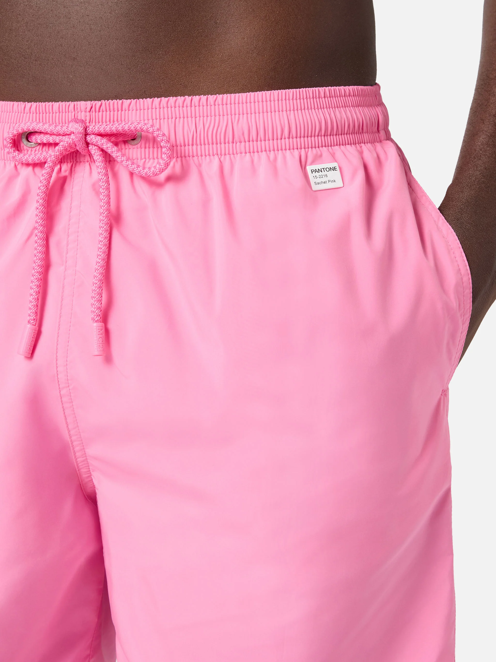 Lighting Pantone swim shorts in pink | Special Edition - Image 4