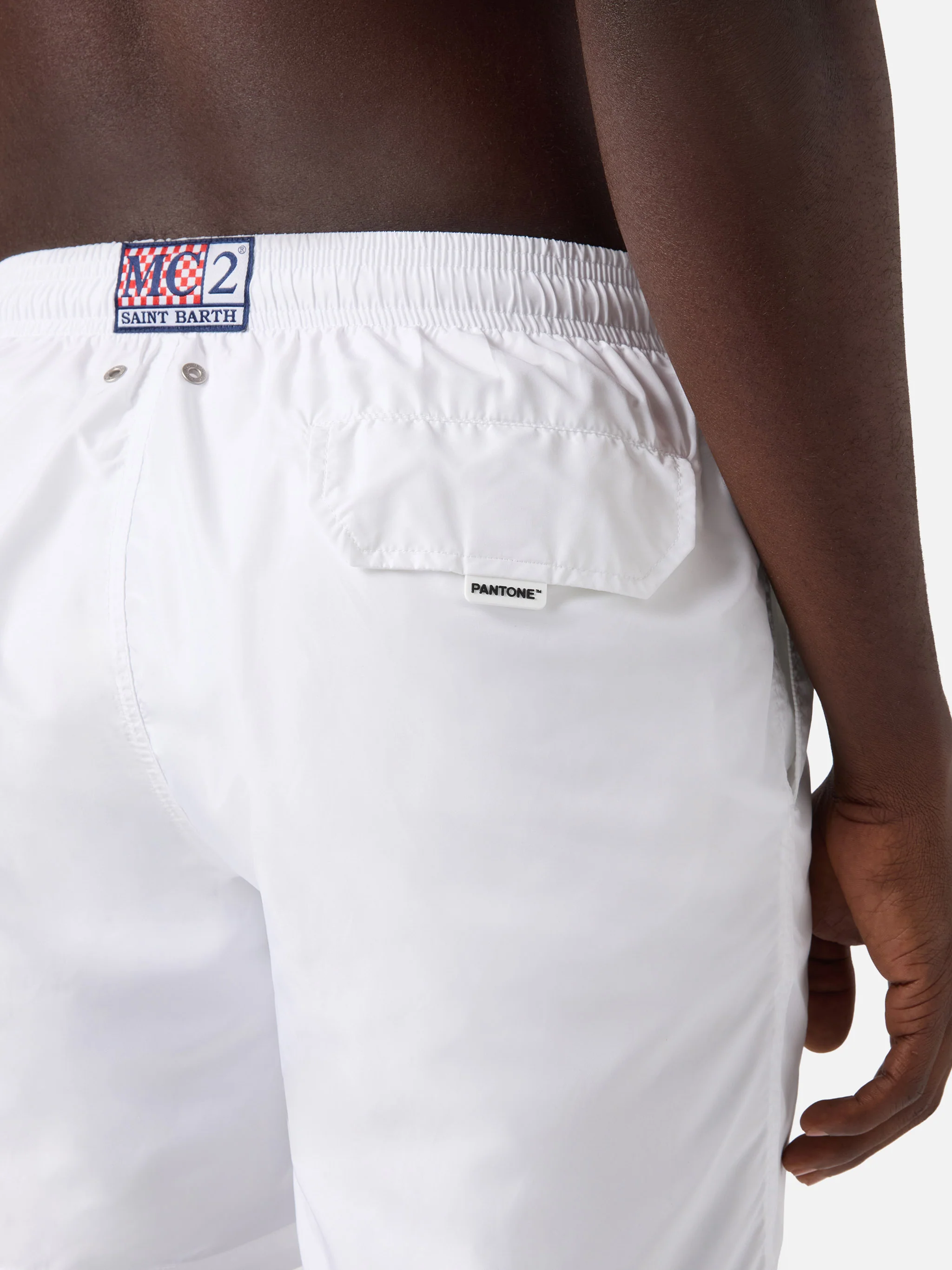 Lighting Pantone swim shorts in white | Special Edition - Image 6