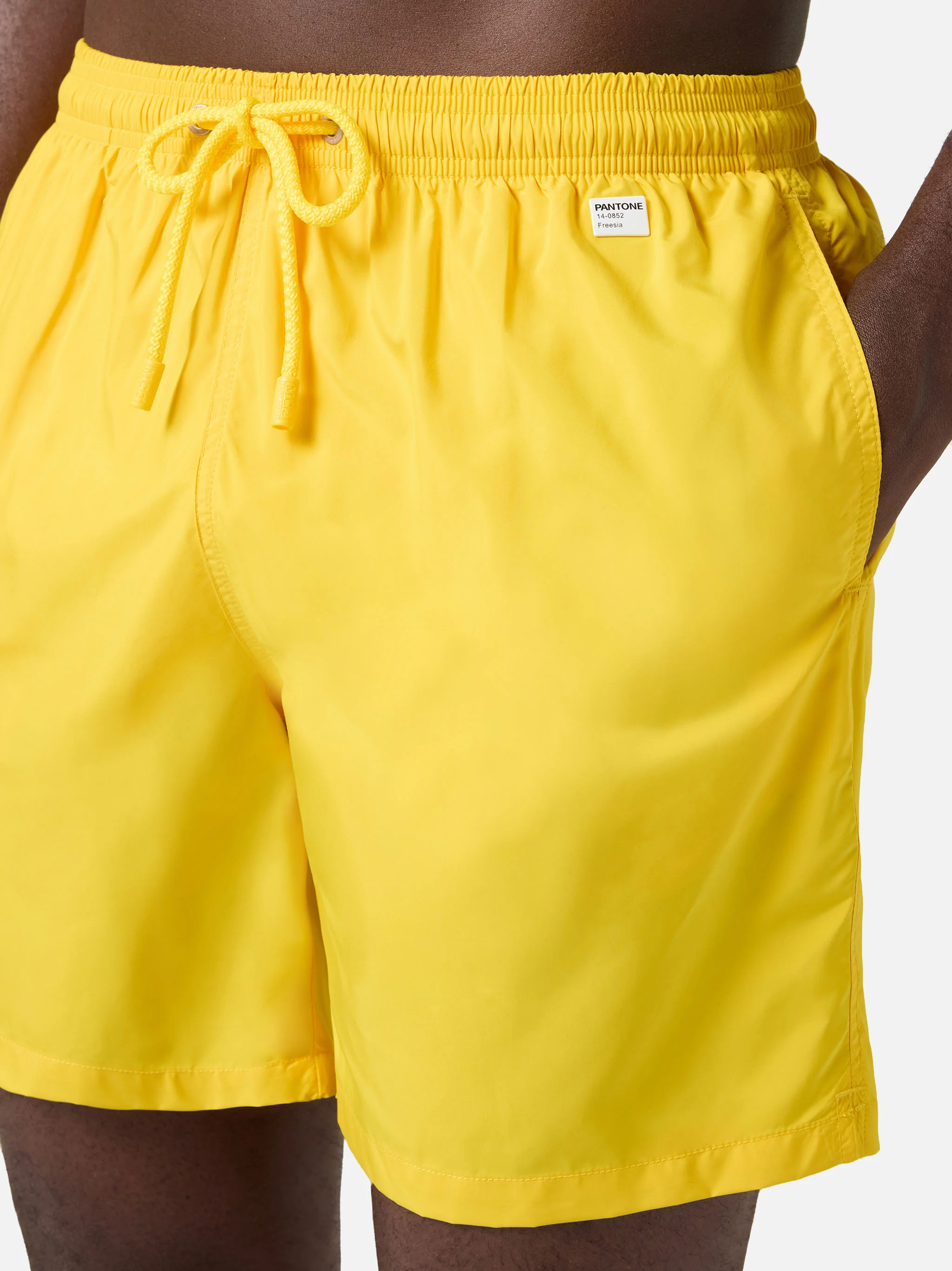 Lighting Pantone swim shorts in yellow | Special Edition - Image 4