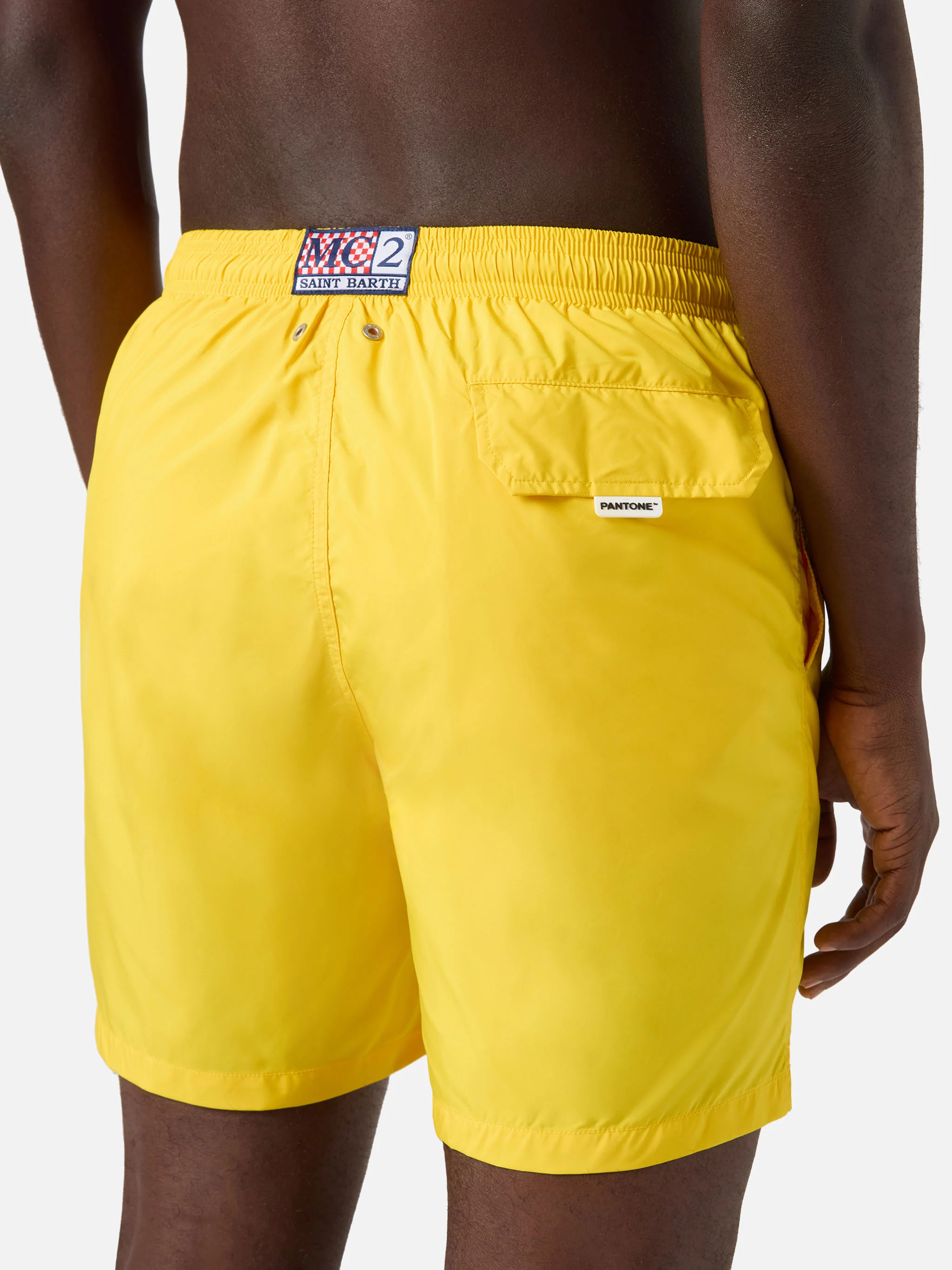 Lighting Pantone swim shorts in yellow | Special Edition - Image 6